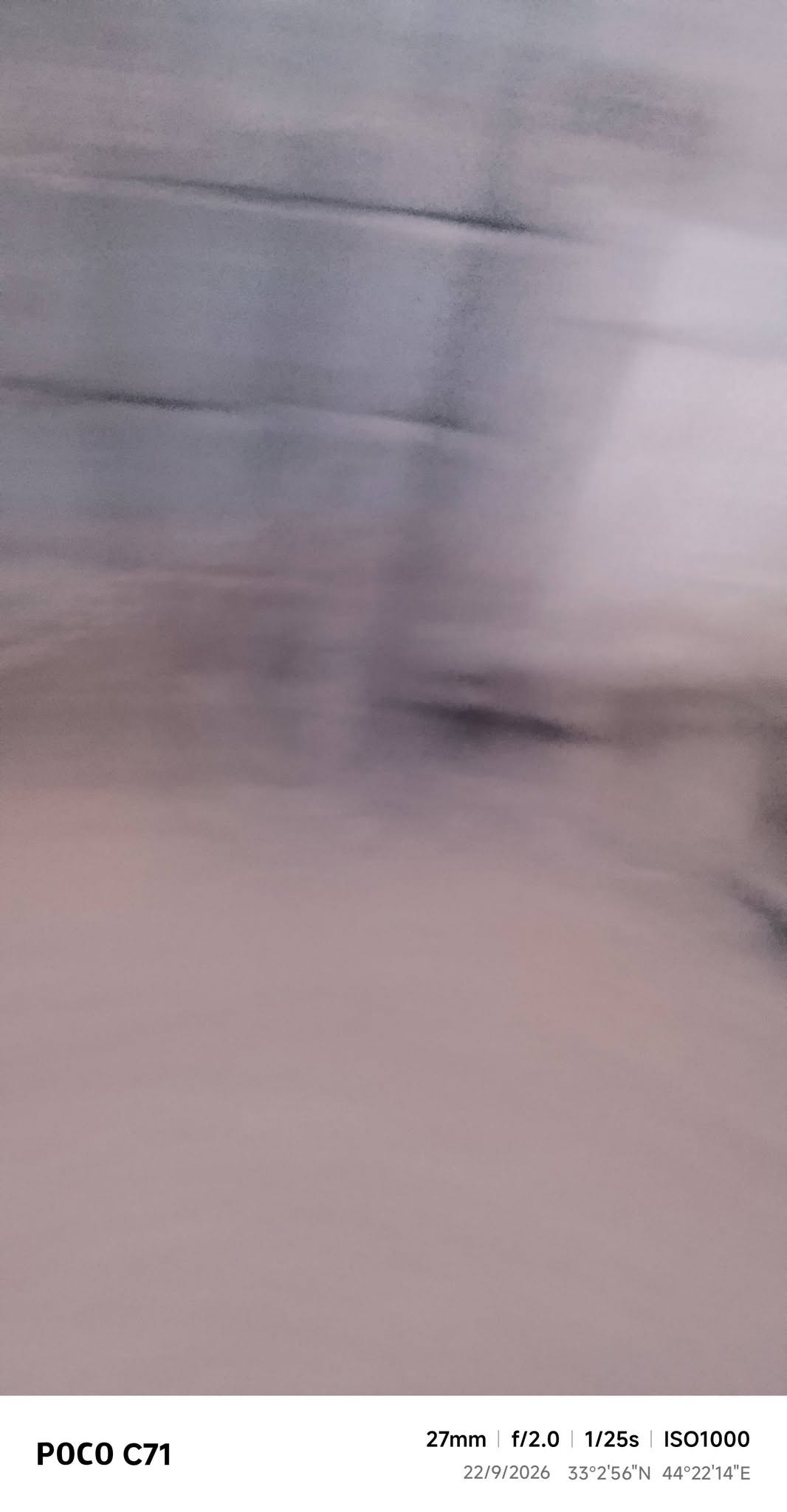 هيكل للبيع في حي الحكيم طابو زراعي سند 25 مساحه 115متر واجه 10ونص ونزال 11متر مربع ركن على شارعين أساس رفت خدمات كاملة مي وكهرباء وتبليط السعر مناسب بسعر قطعه  25  مليون للاتصال  ***********///اومراسله الصفحه

نص مكتوب في الصور:
- POCO C71 27mm | f/2.0 | 1/50s | ISO250 22/9/2026 33°2'52"N 44°22'13"E
- POCO C71 27mm | f/2.0 | 1/50s | ISO250 22/9/2026 33°2'52"N 44°22'12"E
- POCO C71 27mm | f/2.0 | 1/33s | ISO400 22/9/2026 33°2'56"N 44°22'14"E
- POCO C71 27mm f/2.0 1/33s ISO400 22/9/2026 33°2'56"N 44°22'14"E
- POCO C71 27mm | f/2.0 | 1/25s | ISO1000 22/9/2026 33°2'56"N 44°22'14"E
- POCO C71 27mm f/2.0 1/33s ISO500 22/9/2026 33°2'56"N 44°22'14"E
- POCO C71 27mm f/2.0 1/25s ISO1250 22/9/2026 33°2'56"N 44°22'14"E
- POCO C71 27mm f/2.0 1/33s ISO800 22/9/2026 33°2'56"N 44°22'14"E