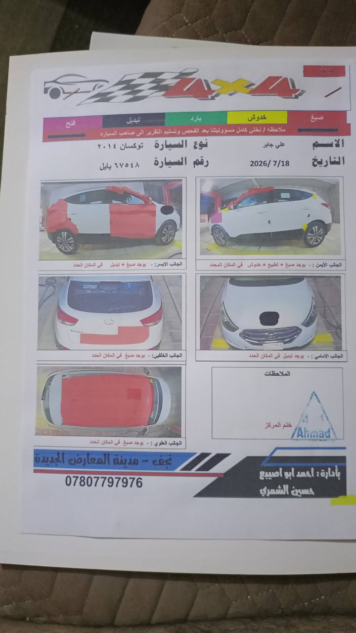 توكسان ٢٠١٤ • رقم بابل • سونار