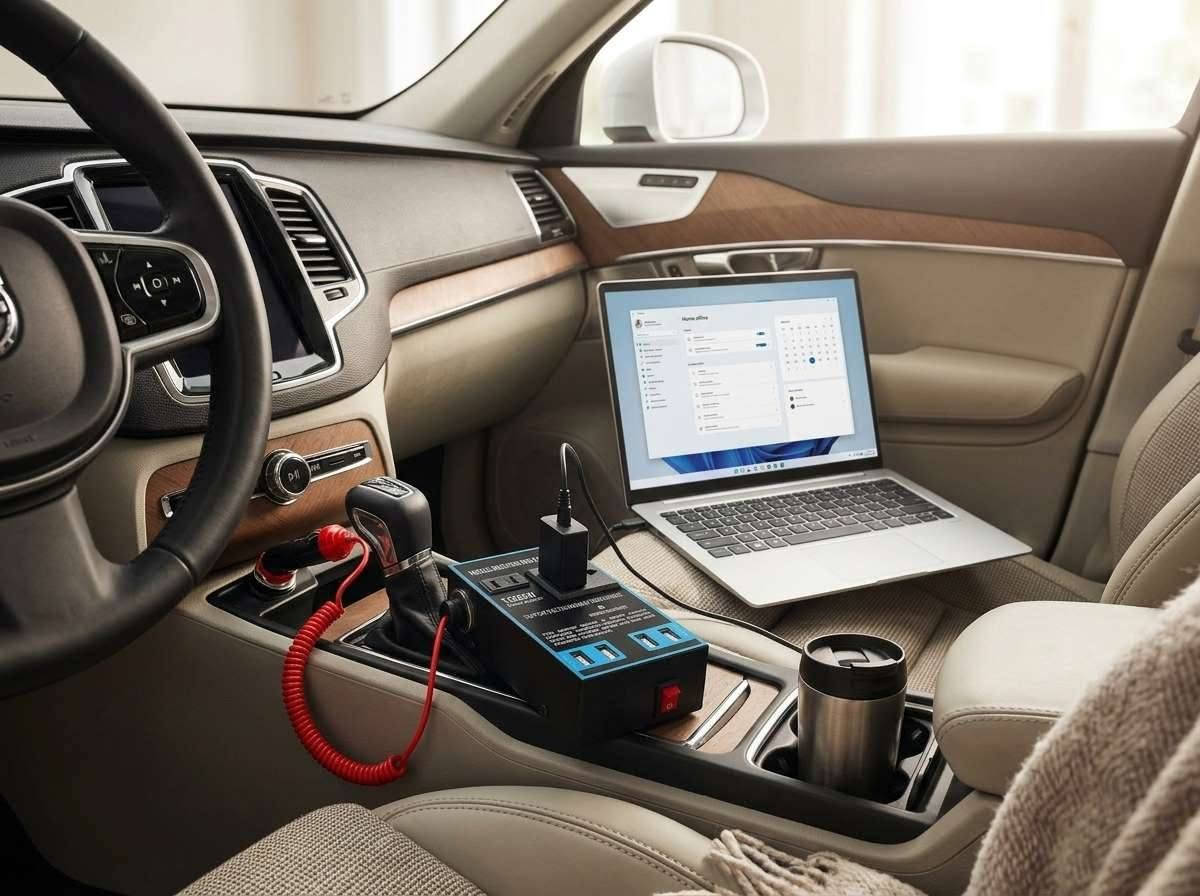 محول سيارة • ١٥٠٠ واط • ٤ منافذ USB