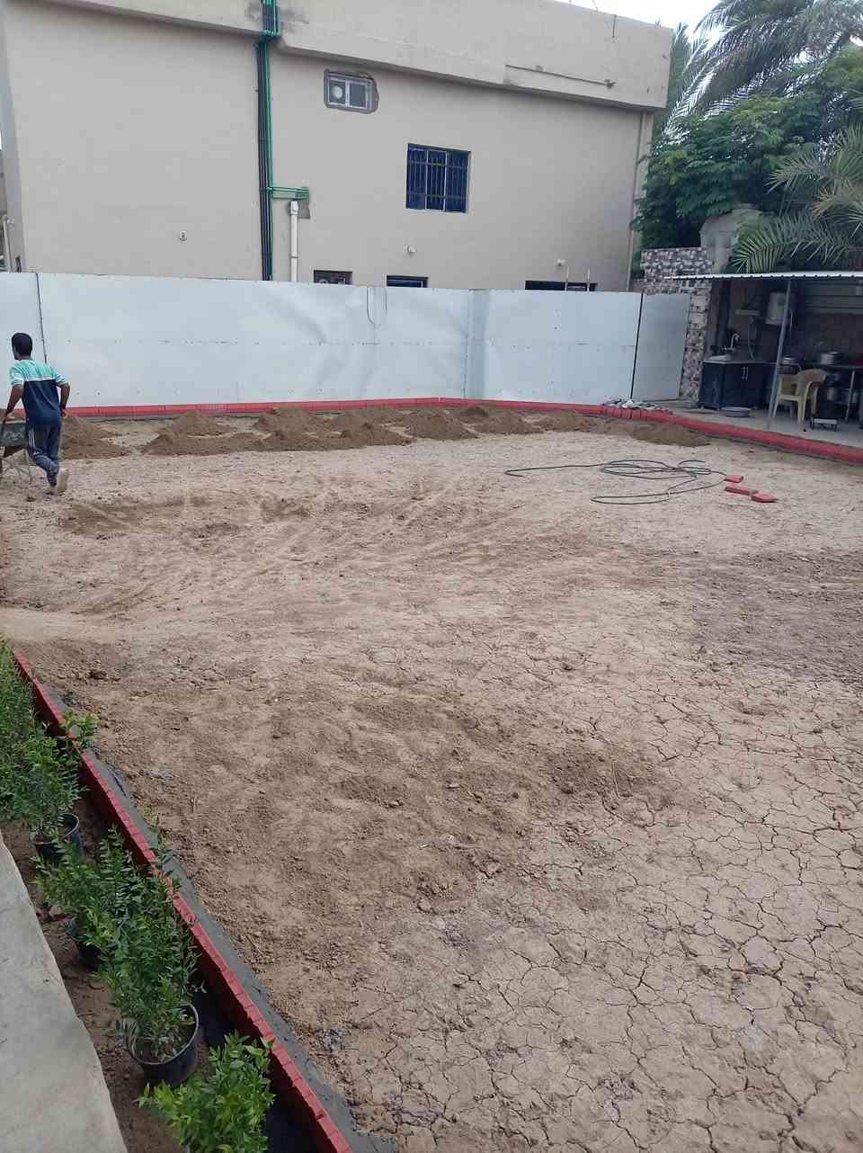 حديقة منجزة • قرب جامع السلام • تنسيق حدائق