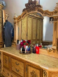 جمعه مباركه غرفه أخشاب مصري متكونه كنتور جربايه ميز مرايه كومديات ميز ...
