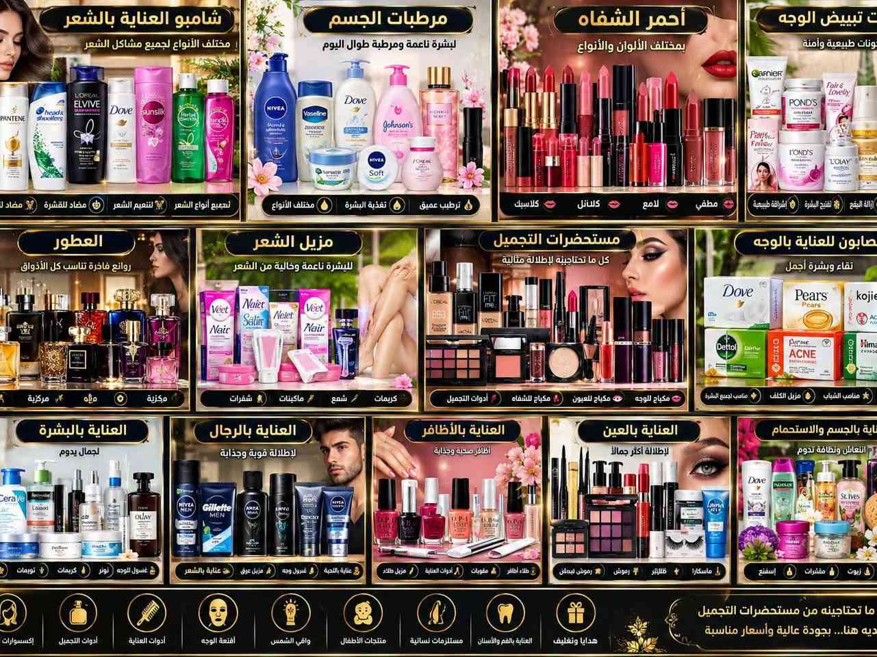 ✨ جمالك هويتك وثقتك! ✨
تألقي بأجمل إطلالة مع كوزمتك شاه زنان 👑
نقدم لكِ كل ما تحتاجينه من عالم الجمال والعناية تحت سقف واحد، بجودة عالية وأسعار مناسبة ترضيكِ:
💄 مكياج أصلي 100% لأرقى الماركات العالمية (HUDA BEAUTY, FENTY BEAUTY, KIKO, L'ORÉAL, MAYBELLINE, The Ordinary).
✨ أدوات تجميل واكسسوارات متكاملة لكل مظهر.
🌸 عطور أصلية فاخرة تدوم وتأسر الحواس.
🌿 منتجات العناية بالبشرة والشعر لاختيارات تزيدكِ نضارة وحيوية.
📍 العنوان: النعمانية - حي الصدرين
📞 للاستفسار والطلب:
 * ***********
 * ***********
زورونا وتعرفوا على أحدث العروض والمجموعات الجديدة! 🛍️✨
