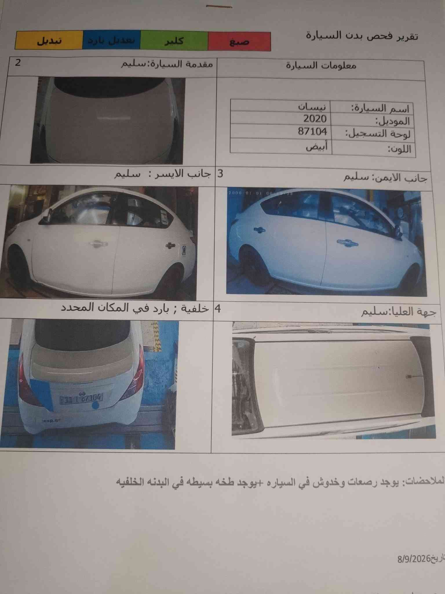 نيسان صني هندي للبيع موديل 2020 ماشية ٩٧الف رقم بغداد دولي تحويل بدون هزة مكفولة من الضربة فقط شخوط بسيطة والمكينة والگير بحالة ممتازة السعر١٠٥ وبيها مجال بسيط رقمي ***********
