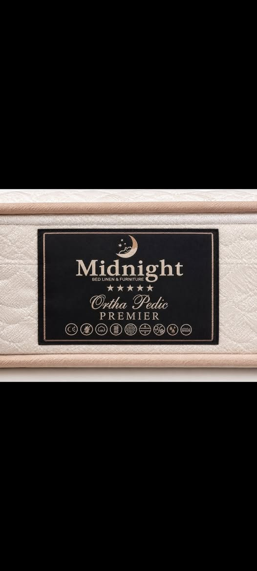Midnight – Ortha Pedic Premierدوشك 

* ماركة Midnight Bed Linen & Furniture
* موديل Ortha Pedic Premier
* تصميم طبي/أورثوبيدك مخصص لدعم الجسم أثناء النوم.
* سطح مبطن ومريح بتصميم فاخر.
* صناعة متعددة الطبقات مع حواف وتشطيب متين.
* مناسب لمن يبحث عن الراحة والدعم أثناء النوم.
* الدوشك نظيف ومحافظ علي بغداد, العراق

نص مكتوب في الصور:
- رؤى
- اليوم، ٣:٣٧ م
- ٢٧ كيلوبايت
- ٣:٢٧ م
- رد