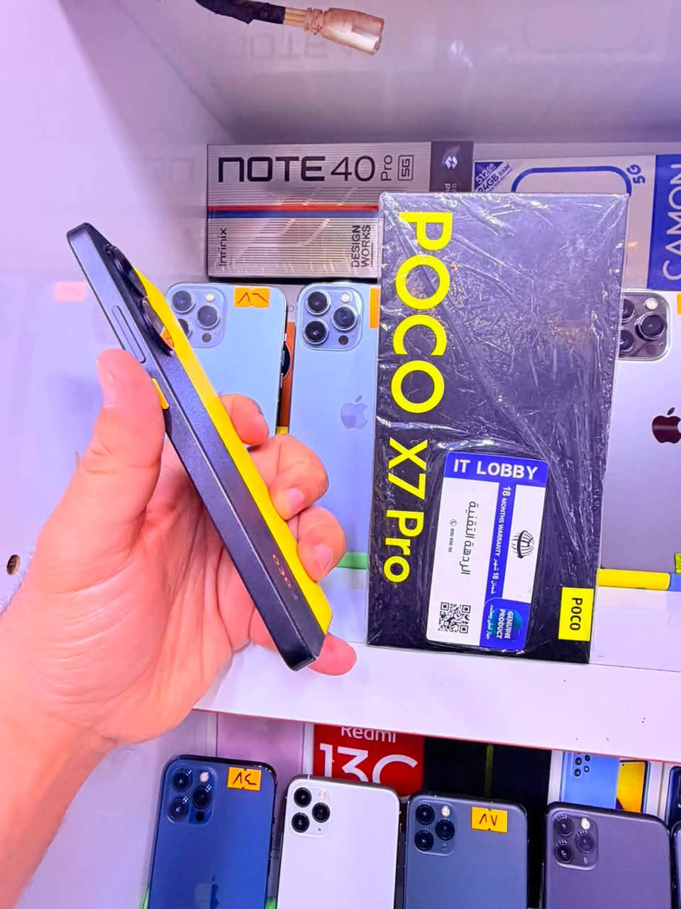 جهاز العملاق POCO X7 Pro 
ملك الالعاب اخو الجديد مستخدم فقط 20 يوم ذاكرة 512 نص تيررررة 🔥
يشغل كل انواع الالعاب العملاقة 120 فريم وملحقاته كاملة واللون المميز
((( السعر ادخل على الخاص اكتب تم يجيك مباشرة وبخدمتك عيوني تدلل ))) 
وشعندك للبيع او مرواس نشتري كلشي عنواني النجف ***********
 رقمي بي واتساب او راسلني على صفحتي الفيس (( امير ايفون ))
