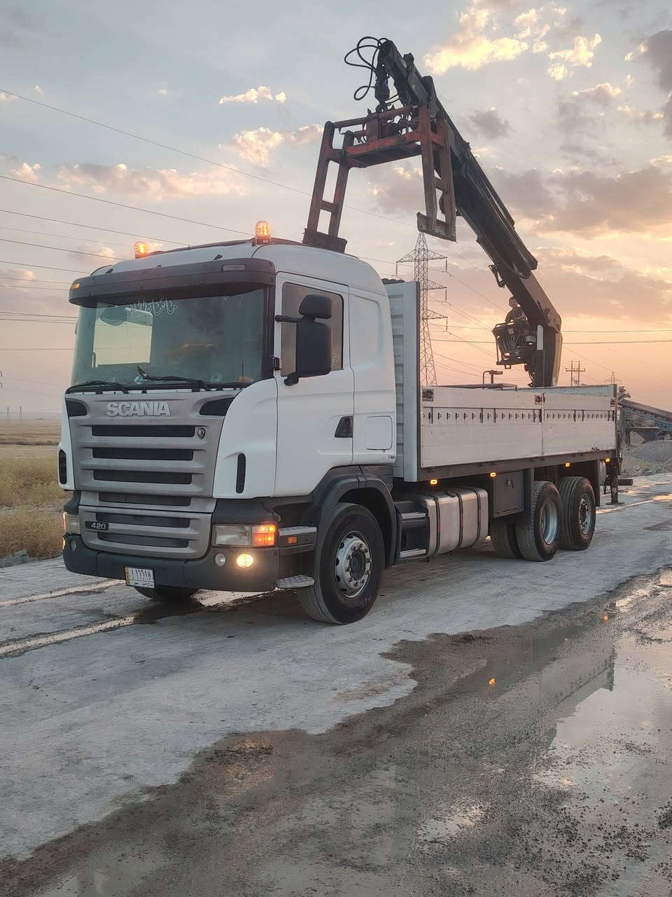 السلام عليكم كرين للبيع سكانيا بومه موديل 2004 رقم صلاح الدين ألماني حصه كاز كير 3×3
 طخم تاير جديد كرين ايهأب ميته
سياره جاهزه ع الشغل مكفوله من كلشي عنواني موصل الكسك 
   ***********
***********

