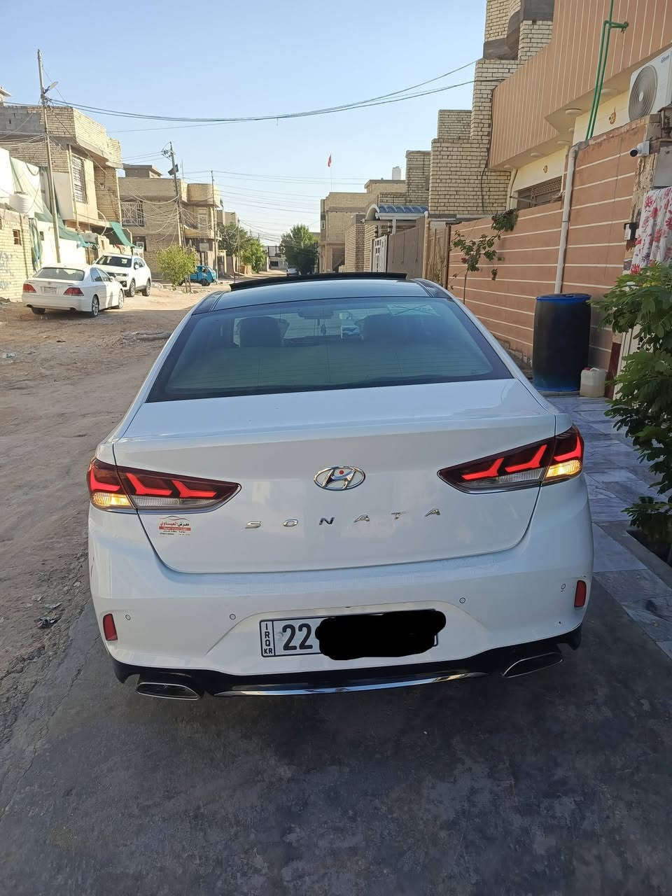 سلام عليكم .
سوناتا هونداي خليجي … كفاله عامه 
رقم اربيل لجديد 
وكاله تحويل ثاني يوم
مديل 2019
مكينه 2400 دوش.
بصمه دخول ذكي بدون مفتاح
فول بنوراما
 3 وضعيات 
داخل بيجي 
حساسات امامي + خلفي 
بك لايت LED
اشاير بل مري + شفط مع الفتح والتقفيل 
تحكمات ستيرن 
بردات خلفية 
صندوق كهرباء 
منظومه زنون 
قطعتين خلفي تبريد 
  دبل كزوز خلفي 
ويل كب 5 حجم 19 
كامره خلفيه
لسياره كامله مكمله تخم تاير جدد حداديه جديده وما نقصها ولا شي / لشراي يتصل 
العنوان :كربلاء
الرقم :***********
ما موجود ع الماسنجر

