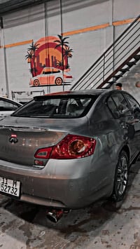 انفنتي  g37x ‏بها نقص بسيط موديل 2013 مصروف عليه هواي موصفات خير من ال...