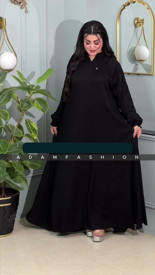 عباية كويتية • مشغول ستراس • انترنيت كوري