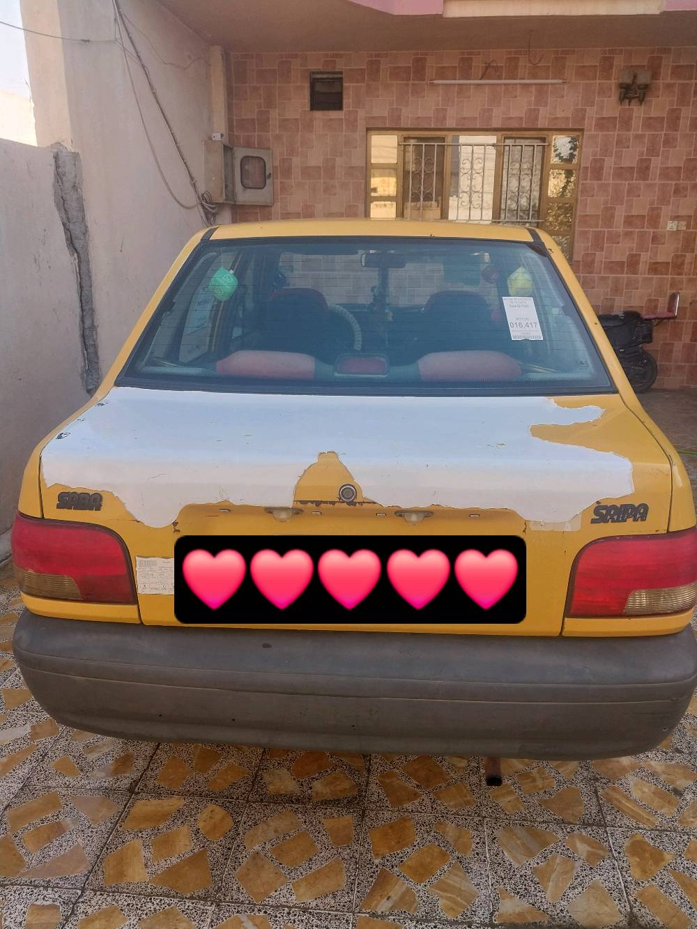 سايبا موديل 2009 للبيع كير ومحرك شرط كوبون بانزين يسجلها المشتري رقم بغداد مشروع وطني لغاية 2028 شرط الوكالة والتحويل  هيئة عليها ورقة  غرامات صفر السعر 23 ورقة وبيها مجال المكان موصل قضاء تلكيف رقم التواصل ***********///***********
ممكن تگلي الموديل بالضبط شنو هو؟ يعني سايبا شنو النسخة/المواصفات؟: 
موديل 2009
شكد ممشايتها تقريباً؟ وشنو وضع المكينة والكير هسه: تدخين، تهريب زيت، أو أي ملاحظة؟: 
كير ومحرك شرط
هل بيها تكييف/تبريد شغال تمام، والنظام الكهربائي كامل؟: 
النظام الكهربائي كامل التبريد لا
شنو حالة البودي والدهان؟ أكو رش/معجون/ضربات أو صبغ جديد بمكان معيّن؟: 
لا
غير موصل/قضاء تلكيف، وين مكان المعاينة بالضبط؟ وهل السعر قابل للمساومة لو نهائي؟: 
قرب تربية تلكيف السعر قابل للمفاوض