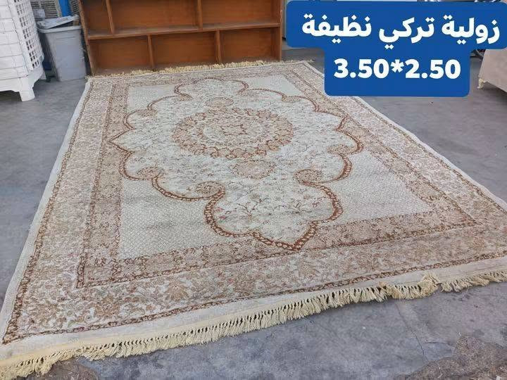 بيع سريع مباشر
العنوان أربيل شارع ١٠٠ باداوه / فرع جامع خديجة الكبرى,
قرب مستوصف ملا افندي.
مقابل فرهاد جامچي 
يتوفر توصيل داخل أربيل والموصل
للإستفسار
***********/ واتساب
***********
***********

نص مكتوب في الصور:
- موكيت تركي نقش جديد مستخدم قليل. فول نظافة القياس 2*5
- زولية كاشان إيراني
- 500 شانة
- نظيفة 3*4
- زولية تركي 3 * 4
- جدا نظيفة
- زولية تركي نظيفة 3.50*2.50
- قطع زوالي تركي جدا نظيف خامة حفر ونقش عدد 2 القياس 2.50*3.50
- زولية تركي خامه حفر ونقش جدا نظيفة 3.50*2.50
- زولية تركي خامه
- حفر ونقش
- 3.50*2.50
- مدة كاشان إيراني الأصلي جدا نظيفة 700 شانة 3*1
- زولية كاشان إيراني 400 شانه جدا نظيفة ومغسوله 4 * 3