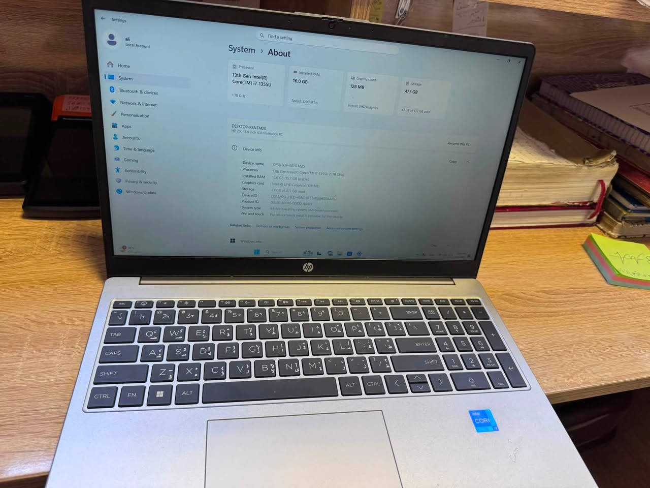 السلام عليكم لابتوب للبيع hp موصفات بالصورة جهاز نضيف وستعمالة قليل للاستفسار الاتصال على ***********
