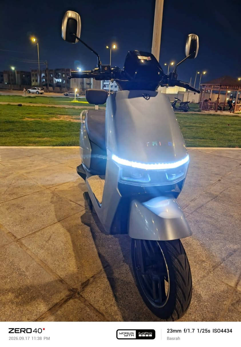السلام عليكم
دراجة شحن تيسلا موديل 2026 الدراجة أي نقص مابيهة 
بطاريات جدد كبار 6 بطاريات 
السعر 950 
العنوان البصرة الحيانية
الرقم للاستفسار ***********

نص مكتوب في الصور:
- ZERO40° 2026.09.17 11:39 PM WORKS WITH GoPro 23mm f/1.7 1/25s ISO4555 Basrah
- ZERO40 2026.09.17 11:39 PM WORKS WITH GoPro 23mm f/1.7 1/25s ISO6556 Basrah
- ZERO 40° 2026.09.17 11:38 PM WORKS WITH GoPro 23mm f/1.7 1/25s ISO4434 Basrah