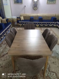 ميز طعام • ٦كراسي • يتكبر ويصغر
