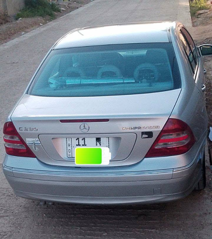 مرسيدس C 200
حجم 230

موديل 2003

مكينة 4 سلندر اقتصادية 

بصمه

لون سلفر 

ويل كب 17

بانوراما

رقم بغداد باسمي 

مسجل شاشة جنجر صوت شغال لايت زنون

مصبوغه حزام 

جنطه وقماره بلاد

مثبت سرعة

كهربائيات شغاله

تحكم مرايه 

تحكم جام

سنتر لوك

تبريد منضومة جديدة شرط 

والسيارة عليه سيرفس كامل فيت بم نوزل مجول بلكات دهن جديد والسيارة شرط نقص الف دينار ما عوزهة كلشي شغال بيهة ماكو شي ما يشتغل والبطن دوشمة ابلادية زلغ ما مزلوغ :مكان السيارة بغداد مدينة الصدر) السعر 75 ) ***********( مكفولة گير ومكينة واكسل) نضافت السيارة تسعين بالمئة
