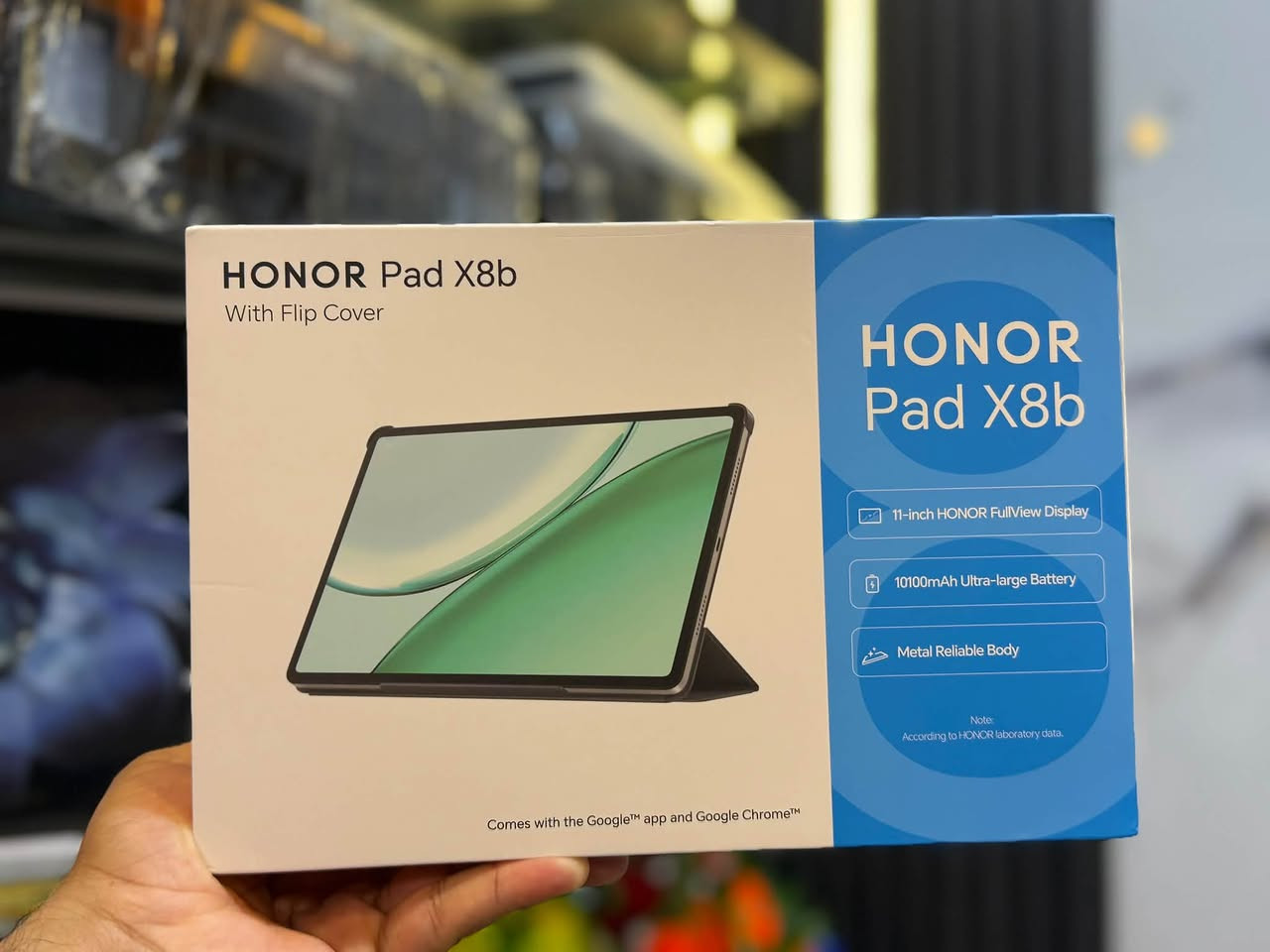 🔥 وصل حديثاً لدى مكتب البرشا للحاسبات! 🔥
التابلت المثالي للدراسة، العمل، والترفيه: Honor Pad X8b 📱✨
إذا كنت تبحث عن جهاز يجمع بين الأداء القوي، الشاشة المريحة للعين، والتصميم الأنيق... فهذا التابلت هو خيارك الأفضل!
💡 أبرز مميزات Honor Pad X8b:
 شاشة عالية الدقة: تجربة مشاهدة ممتازة وألوان واضحة ومريحة للعين أثناء القرائة أو الدراسة.
 أداء سلس وموثوق: مثالي للتصفح، التطبيقات التعليمية، والألعاب.
 بطارية تدوم طويلاً: لتستمتع باستخدامه طوال اليوم دون الحاجة للشحن المستمر.
 تصميم خفيف وأنيق: سهولة في حمل الجهاز معك إلى أي مكان.
 صوت نقي وقوي: لتجربة استماع ممتازة أثناء متابعة المحاضرات أو الأفلام.
🏬 مكتب البرشا  للحاسبات – هيت ***********
