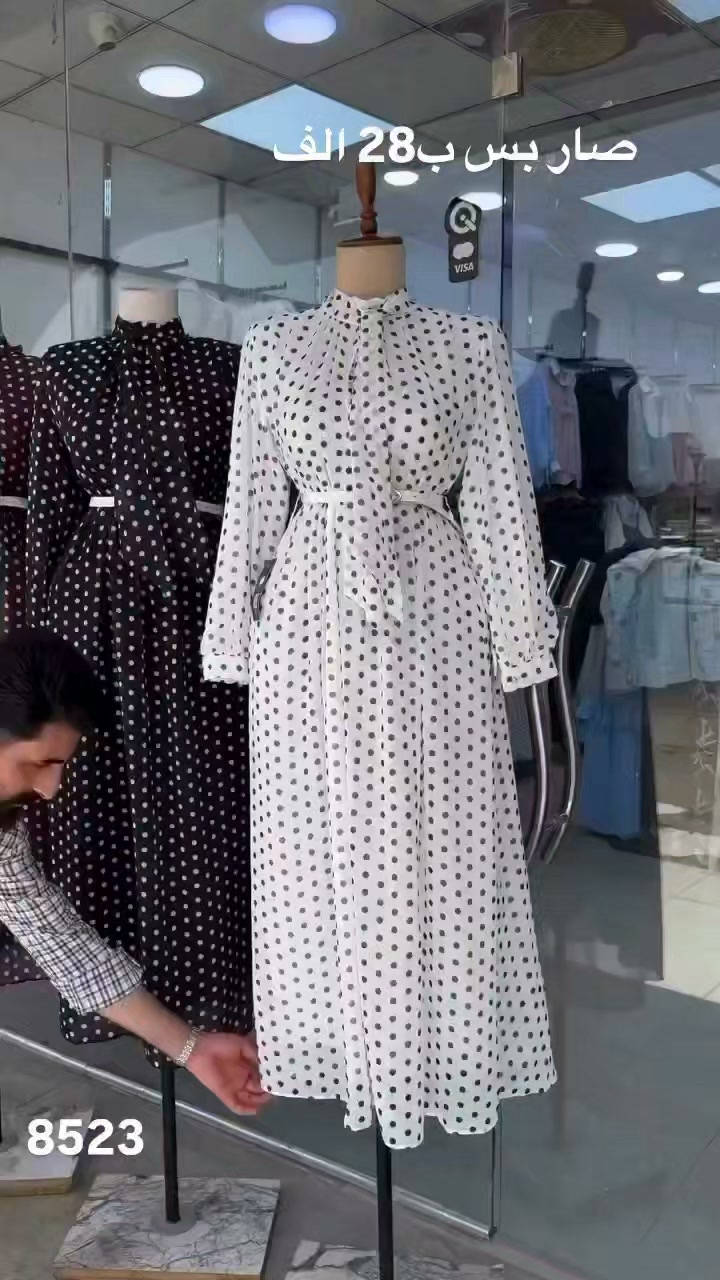 فستان شيفون • مبطن • مقاسات ٣٨-٤٦