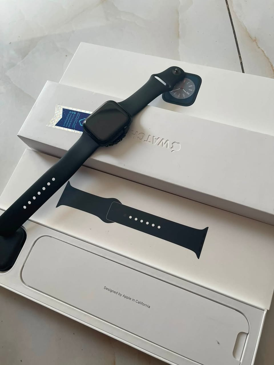 ساعه أبل ⌚️  Apple Watch Series 8️⃣

‎                       جيل 8️⃣🔥🔥
حجم  4️⃣5️⃣  ⛩️
               بطاريه  9️⃣8️⃣🔋👉👉👉
نظافه  9️⃣9️⃣💯💯 
كامل الملحقات الاصليه
مركز سيمو المايسترو دورة شارع الصحه
👉👉***********
اتصال 📞واتس اب /للحجز
توصيل لكل العراق
تابعني  🚀حتى يوصلك كلشي جديد يخص منتجات ابل
