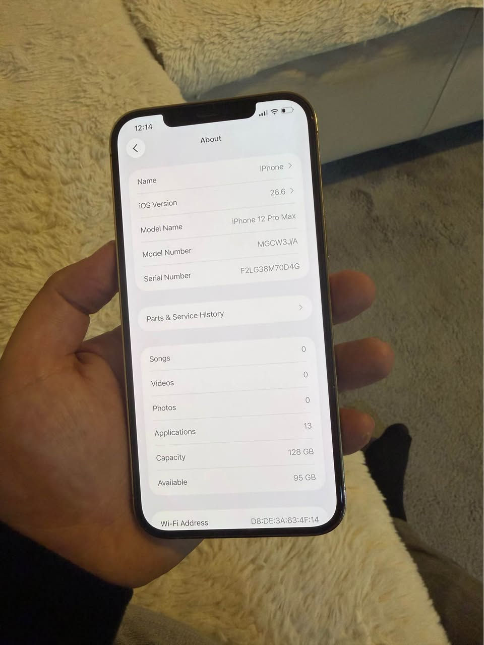 آيفون ١٢ برو ماكس • ٢٥٦ جيجا • بدون قفل