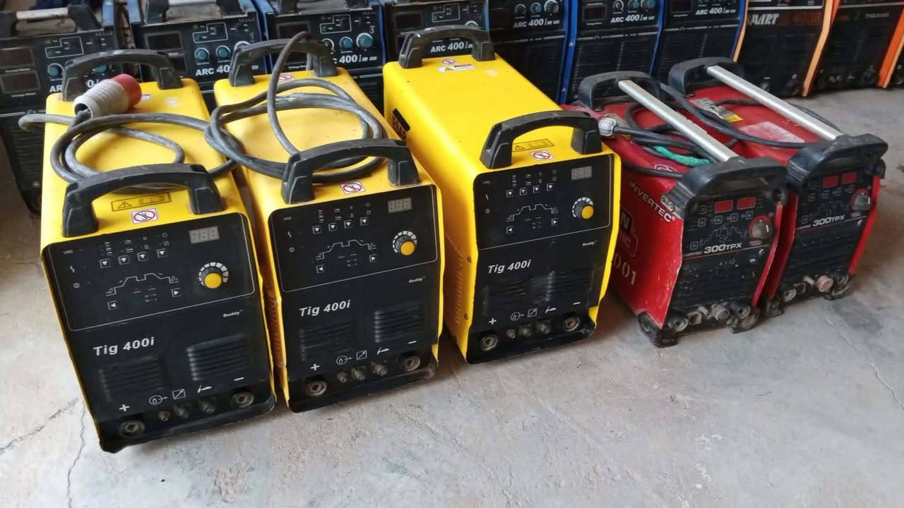 ESAB/ 3 عدد
ARC 400/ 7 عدد

SMART400/ 8 عدد

LINCOLN300/ 2 عدد 

*********** 
ملاحظه مابيه مفرد عددهن 20 مكينه كلهن( ثريفيز)

