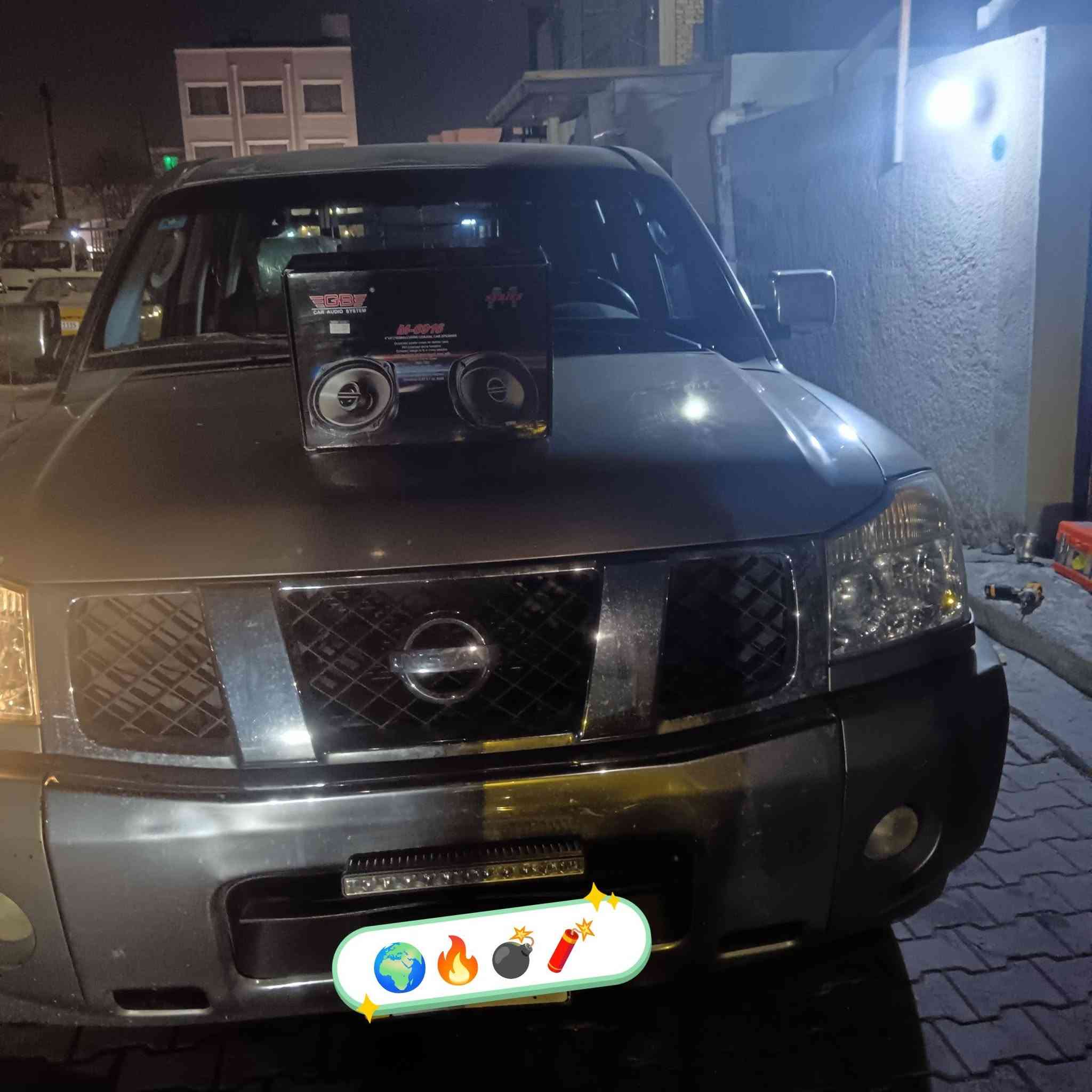 تم العمل على نيسان 2006 🚙
تم تبديل زوج سماعات🔉🔉 من عادي إلى احترافي من الشركه العالميه 🌏 GB الغنيه عن التعريف🔥 والنتيجه ابهرت الزبون المحترم😊 
يوجد شد جميع السستمات💣 والسماعات والشاشات والمسجلات لجميع انواع السيارات 🚕🚘🚙
يوجد توصيل جميع محافظات العراق التوصيل مجاني🚛
مكاني بغداد *********** حسين ☎️📬
