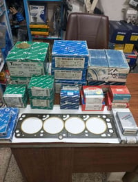 مواد تجفيت محرك ماركات اصلية جديدة /بساتم ورنكات وبيرن بكن وواشرات محر...