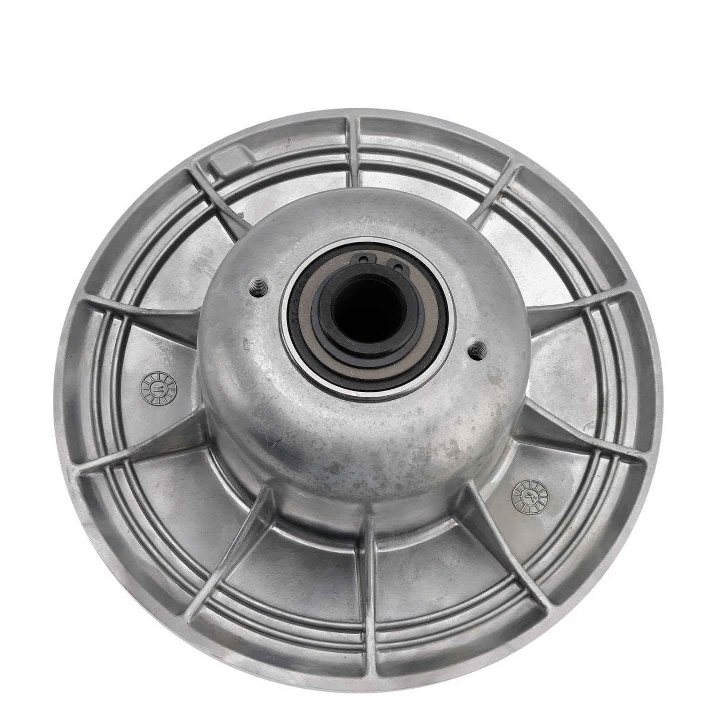 قابض مدفوع ثانوي لنظام نقل الحركة المتغير باستمرار (CVT Secondary Driven Clutch)، ويشبه إلى حد كبير القطع المستخدمة في دراجات الباجي أو الدفع الرباعي (ATV/UTV) مثل مركبات بولاريس أو كازوما. الي تخدمه التواصل ع الرقم ***********
