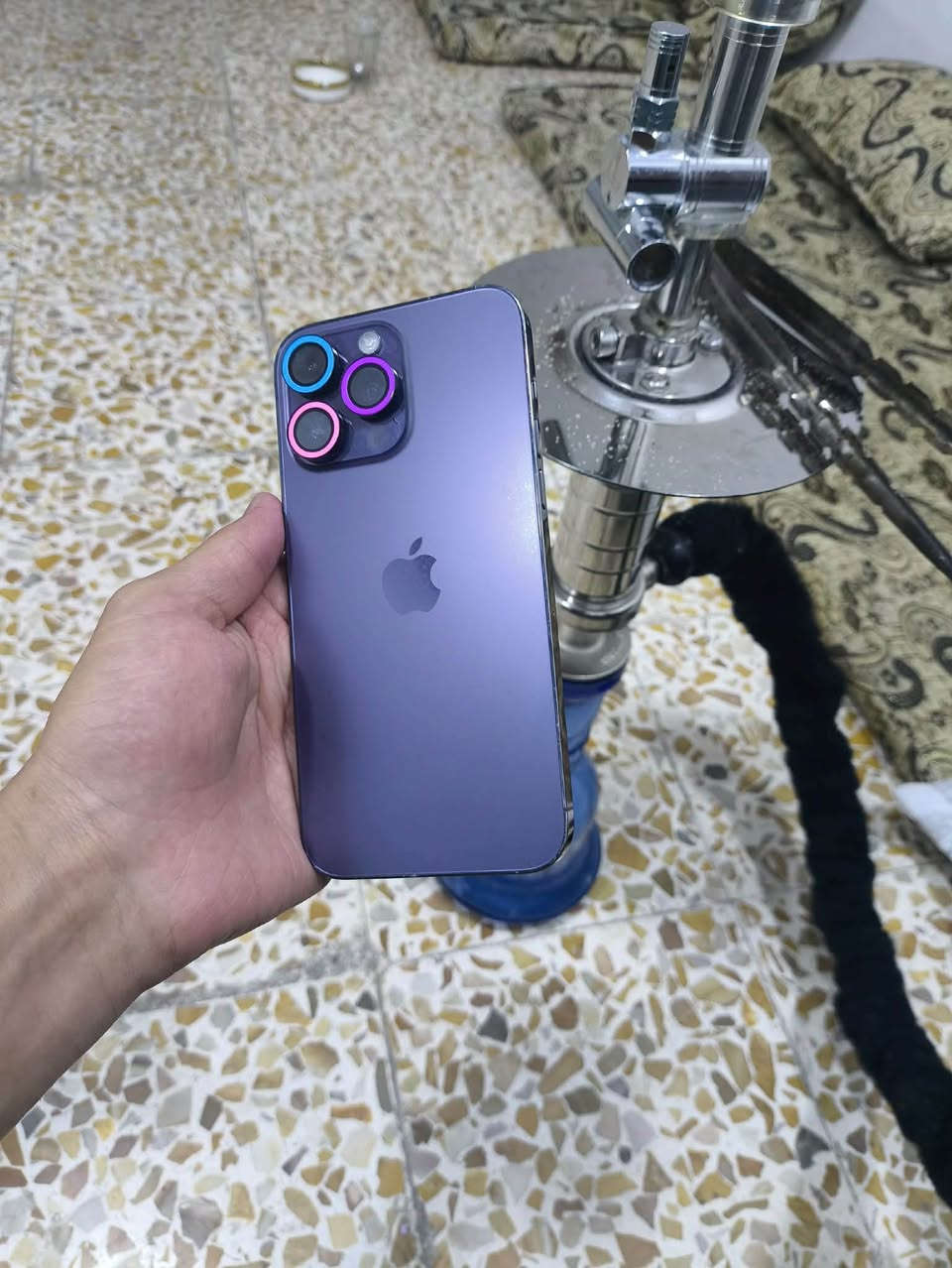 للبيع  أو مراوس حسب القناعه اشعندك دز آيفون 14برو ماكس ذاكره 128 تك سيم جهاز شرط كلو شغال فقط مبدل شاشه اصليه ٣خيارات فيس إيدي شغال بطاريه ٨٠ جهاز نضيف شرط السعر 625 وأبيه مجال شي قليل مكاني موصل حي عدن ***********

