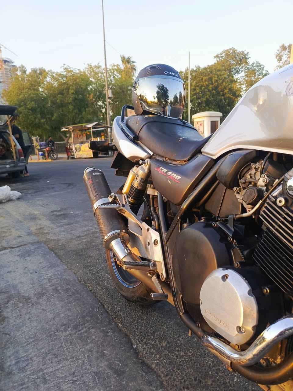 سلام عليكم سيبي فور CB400 جيل ثاني هايبر فتك لون رصاصي 🩶
موديل 2002
الدراجة ماشية 36 الف كيلو فقط...

عليها اكزوز من شركة Yoshimura سعره بموقع الشركة 500 $  خليت صوتها بالمنشور

أوراقها موجودة كاملة (سكنر) ومكاتبة وكمرك حاوية مدفوع 
سعرها  مليون و700 وبيها  مجال بسيط

مكاني بغداد / البياع

عليها ملاحظة لليحب يستفسر أكثر
*********** (واتساب فقط)
