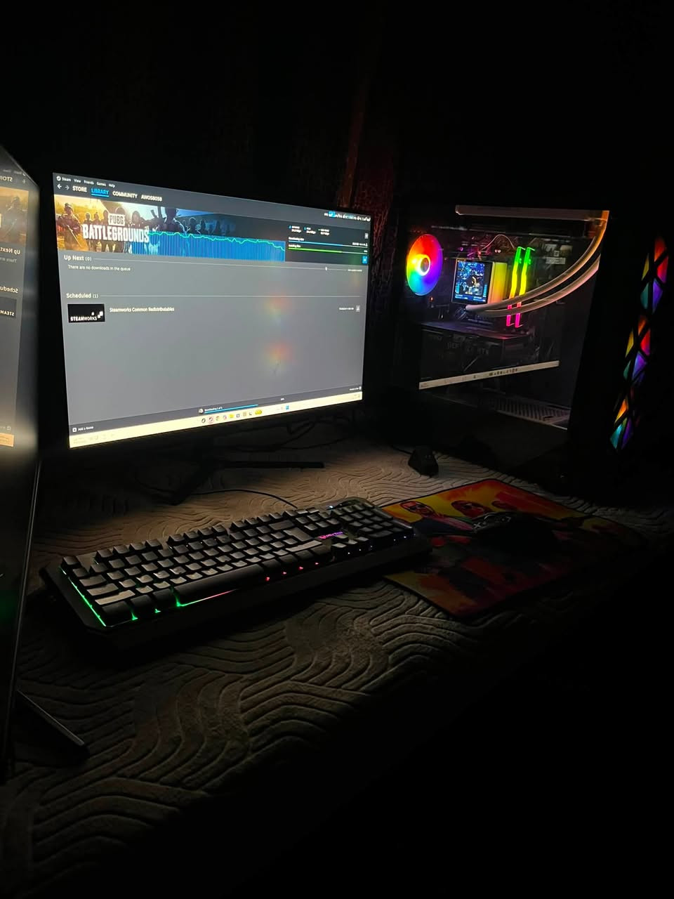 سلام عليكم 
عندي هاي pc للبيع 
مواصفاته 
معالج AMD R5600x
كارت شاشه   RTX 3060  12g msi
مذر بورد PRIME B550M-K
الرام 16 .3600 DDR4 شركه T.FORCE
مساحت الهارد 1T SSD
مبرد مائي 
بور سبلاي 650
الكيس من شركه VENTO
كيس نضيف كلش ومناسب للتصاميم والعاب 
سعره 950 

وعندي شاشه جديده مصارله سبوع او سبوعين من فتحته من الكارتون 
حجم 25 
هيرتز 185 ips فول اجدي 
سعره 125
متوفر توصيل 
رقمي *********** فقط واتساب
