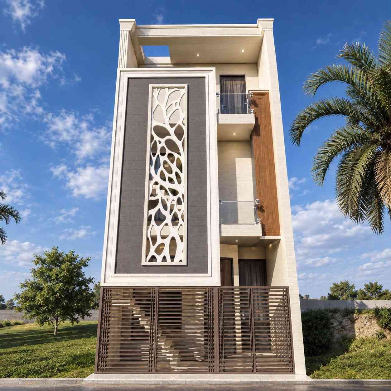 السلام عليكم 
وياكم المصمم اسامه كريم 

هذا نموذج من تصاميمي 
حسب ذوق الزبون 
تصميم مرمر او فوم او بورسلين حسب اختيارك 

كلفة التصميم حسب مساحة الواجها 
قبل تصميم تحول عربون ونبلش بيها
 
السعر يشمل ذرعة المواد يعني لا يدوخ الخلفه ويضل يذرع 

ويوجد تجهيز مواد درجة اولى ودرجة ثانيه حسب المكانيه 
للأستفسار *********** م/اسامه
