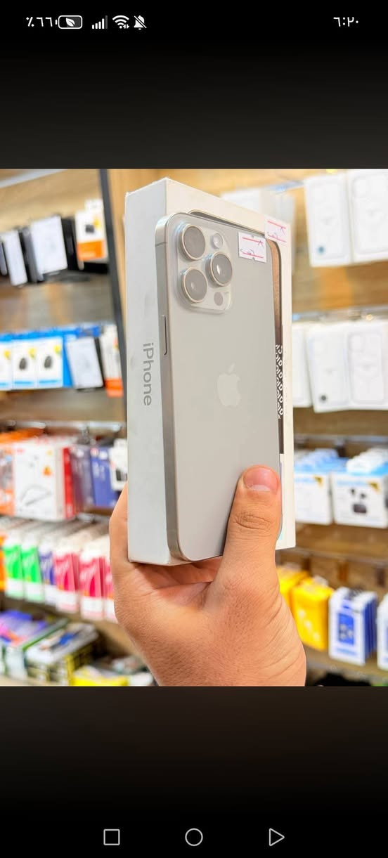 ايفون 15 برو ماكس 📱
ذاكره 256 بطاريه 98 نضافه 100‎%‎ زلغ مابي هو والجديد سوه نموذج M لونه المميز كامل ملحقاته وتر بروف وبلحاسبه كله نورمال وتر بروف يعني كلشي ممبدل بي وضمان وصل 5 ايام اي مشكله او عطل يستبدل فورا 
السعر مليون و90 الف 🔥📲
العنوان بغداد البياع شارع 20 قرب 
مجمع دينار ونص مركز عيسى فون
📲***********📲 بغداد, العراق
