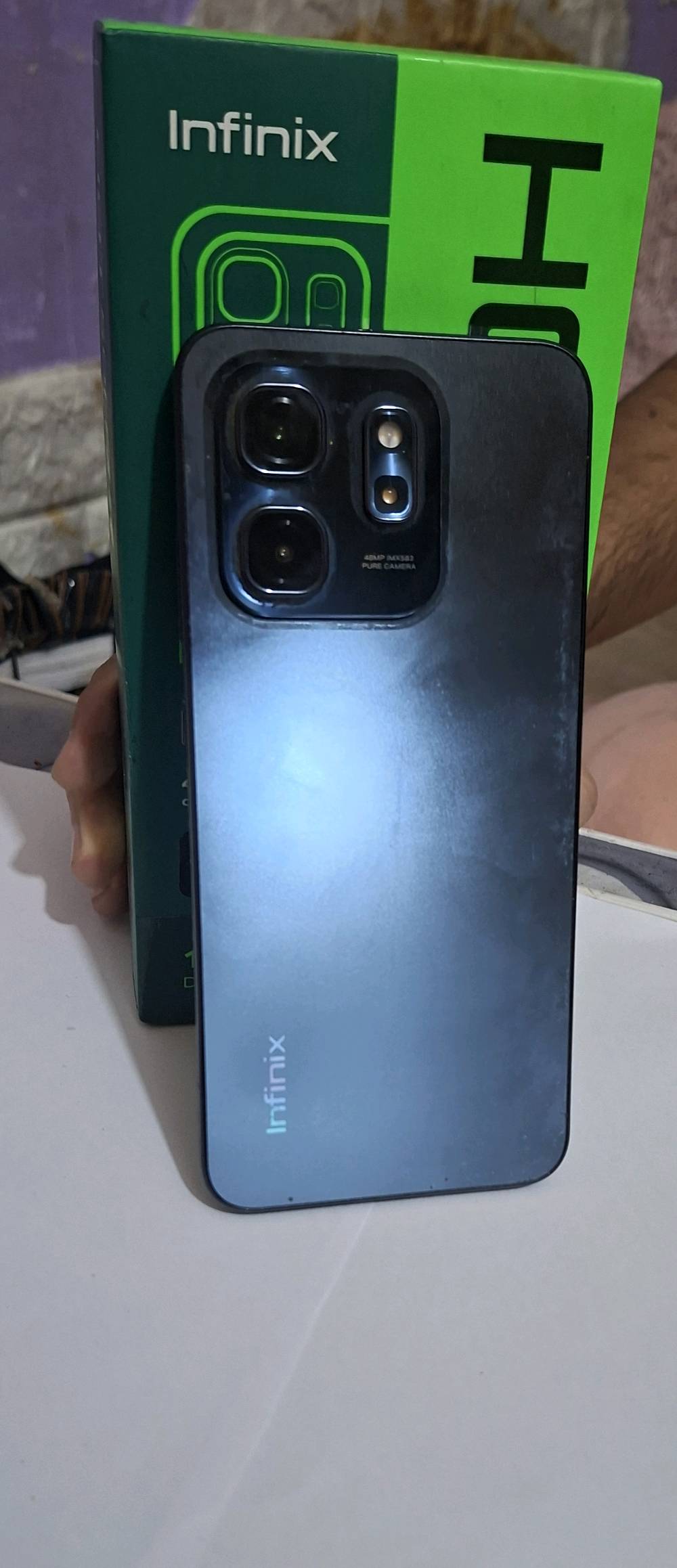موبايل انفنكس ذاكره 256GB
رام 8GB جديد مستخدم قليل اريد ابيعه، واشتري ايباد للدراسه
لي يحب يشتري او يستفسر يراسلني على الواتس اب 
هلا حبيبي، شنو موديل الإنفنكس بالضبط؟ يعني HOT 50i لو موديل ثاني حتى يطلع الإعلان أدق.: 
HOT 50i
وين موقعك بالعراق بالضبط؟ حتى اللي يريد يشتري يعرف شلون ترتيب الاستلام.: 
ميسان العماره حي القصور 