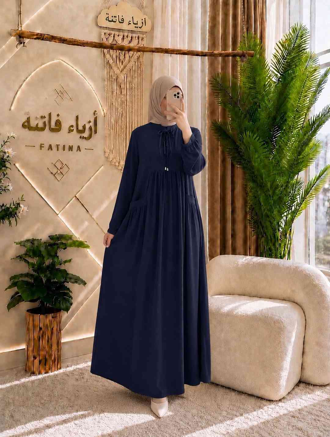ازياء فاتنة
فستان جميل وفخم للمحجبات 
مع الهدية 🎁 الشال او الربطة 
فصال محتشم 
موديلات فاتنة… ماتتفوت 
حصراً من ماركة فاتنة 
• طول الفستان 150 سم 
• فصال شبه كلوش 
• ثلاث الوان البني والاسود والنيلي 
• تنطي مظهر انحف باللبس
• ⁠ ✨
قطعة تبقى وياج سنين وما تبطل موديلها 👌

متوفر حالياً بكمية محدودة
راسلينا خاص واحجزي بسرعة قبل النفاذ 💌

#ازياء_فاتنة⁩⁩
قالب راهي 
___________________________ 
🖊️ االــخـــــــاامــة :- 
“كريب سعودي ” فاخر “ مستورد هو من الأقمشة التي تتميز بنسيجها الفخم ويمتاز بمقاومته للتجعد وسهولة غسلة.
• يكون مطفي بدون لمعة
❥❥ ─── ❥❥ ❥❥ ─── ❥❥
القياسات القياسات 1/2/3/4 

🌱قياس 1):- 
تلبس وزن من 70 الى 80 كــــيـلـو ⚖️ 
يعني يلبس قياس. 40 . 42. 44 

🌱قياس 2 ):- 
تلبس وزن من 80 الى 90 كــــيـلـو ⚖️ 
يعني يلبس قياس. 46. 48 

🌱قياس 3):- 
تلبس وزن من 90 الى 100 كــــيـلـو ⚖️ 
يعني يلبس قياس. 50 . 52 

🌱قياس 4):- 
تلبس وزن من 100 الى 120 كــــيـلـو ⚖️ 
يعني يلبس قياس. 54. 56. 58 

_______________________ 
ســــعـــر  الفستان بـــ 60 الفــــﮯ 
مع الهدية 🎁 الشال او الربطة 
________________________ 
للحجز والاستفسار المراسلة ؏ــلى الواتساب :- ***********
***********
