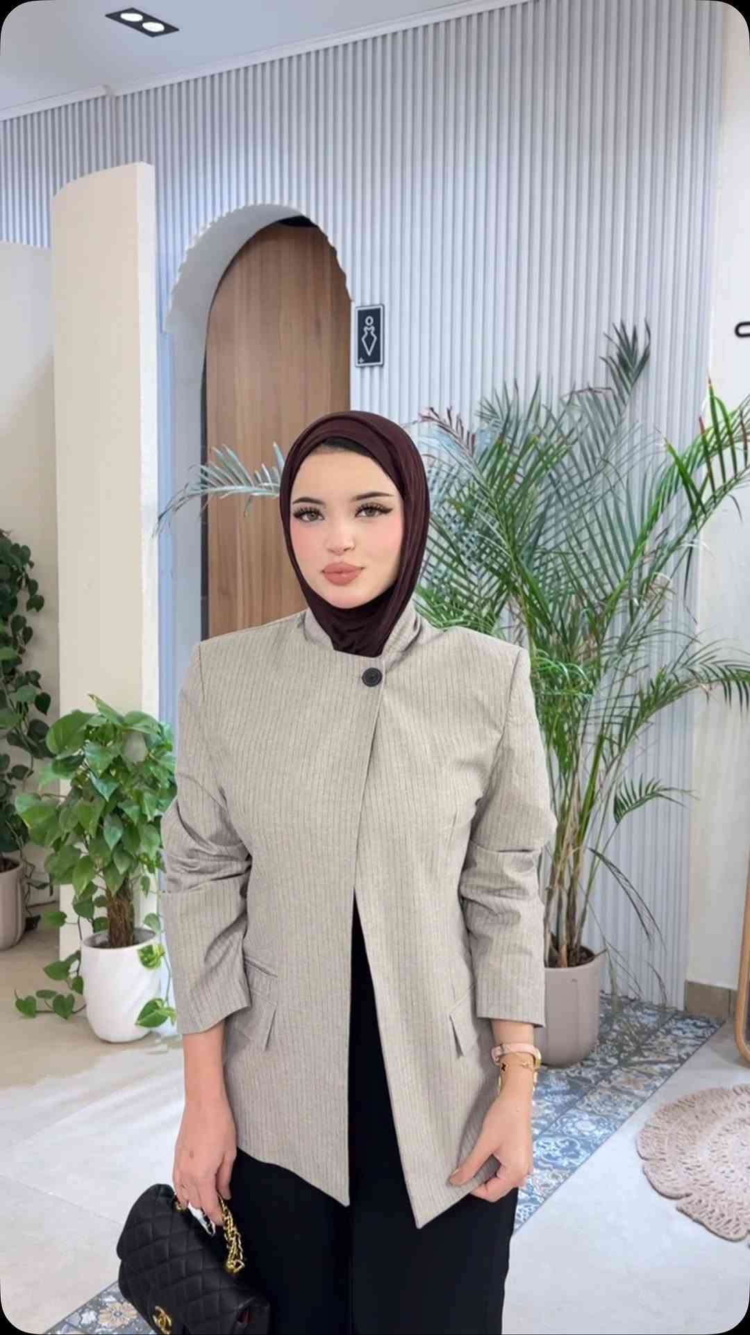 جاكيت مقلم • موديل زارا • قياس S M L