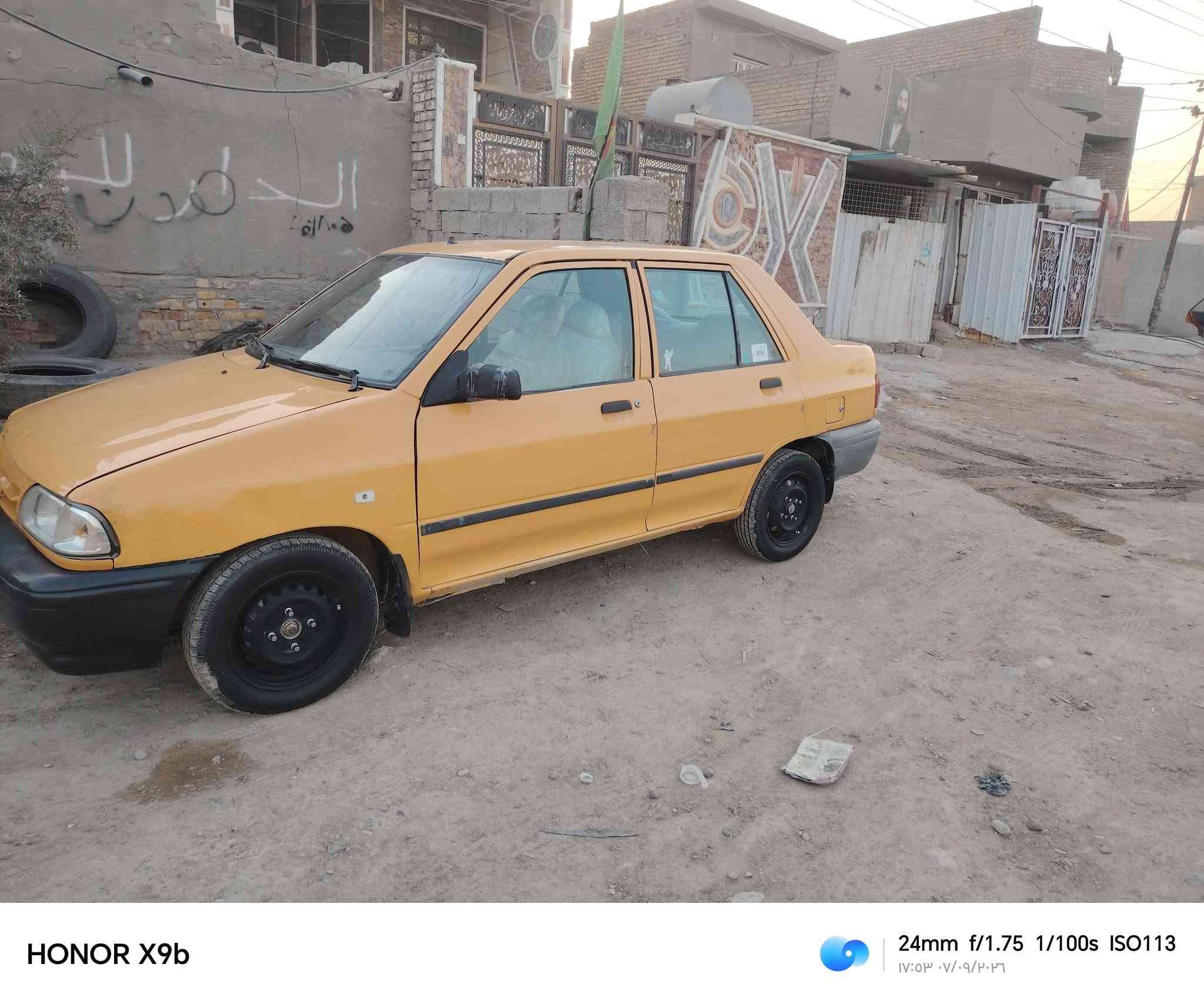 السلام عليكم سايبا موديل 16 رقم انكليزي مصفره هيئه وغرامات تحويل ثاني يوم تخم تاير وويل مكينه وكير خير من الله السياره بيهه الجاملغ الأمامي صفحه مبدل وهذا التصليح مثل ما موضح بالصوره الباقي بلادي كفاله كبل للشارع السعر 27 وبينهه مجال مكاني بغداد رقمي ***********
