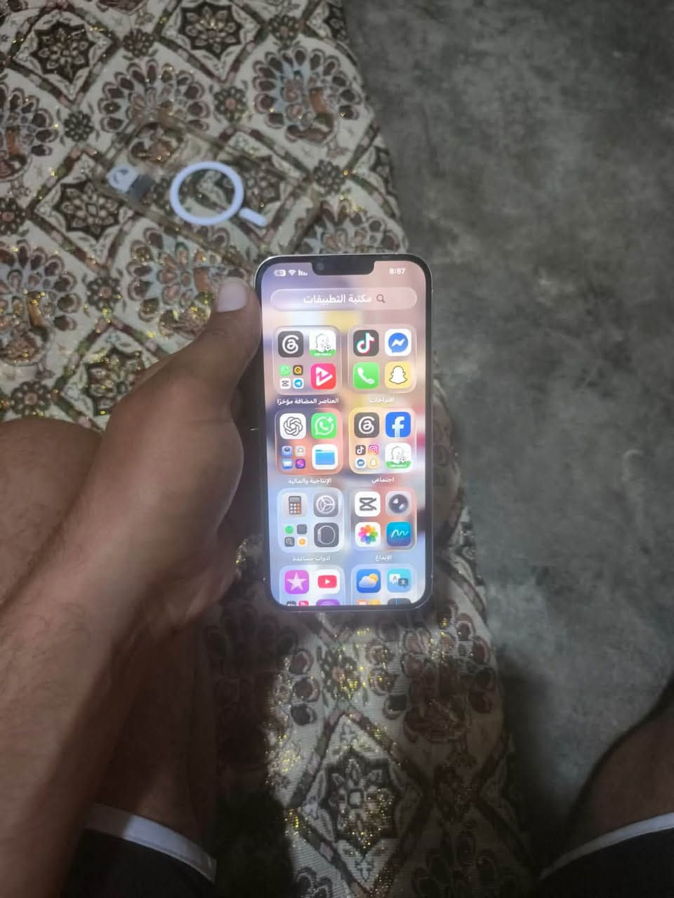 لبيع 13برو ماكس  ذاكره 128 لون ابيض بطاريه 100كله بلاد قبل 25يوم فاتحه من كارتون امريكي***********وتساب تصال خاص مفتوح
