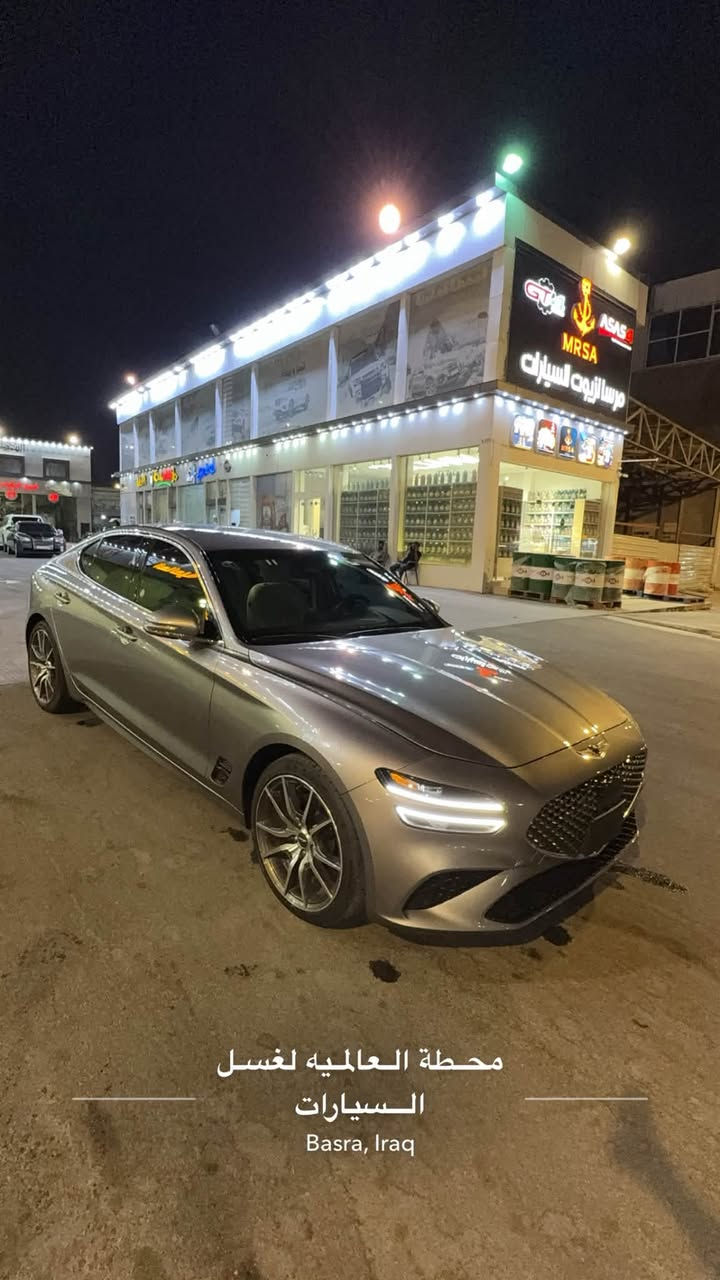 جينيسس g70 2023
رقم بصره باسمي تحويل 
2000 تيربو 
لون سلفر 
ماشي 50 ميل 
وارد امريكي
فول  مواصفتن ماعده فتحه 
ضربته واضحه كلش حلوه 
وبيه هسه طكه بل باب خلفي بي دي ار كلش بسيطه وتصويره موجود 
*********** 
السعر 207 وبيه مجال بسيط

نص مكتوب في الصور:
- محطة العالميه لغسل السيارات
- Basra, Iraq