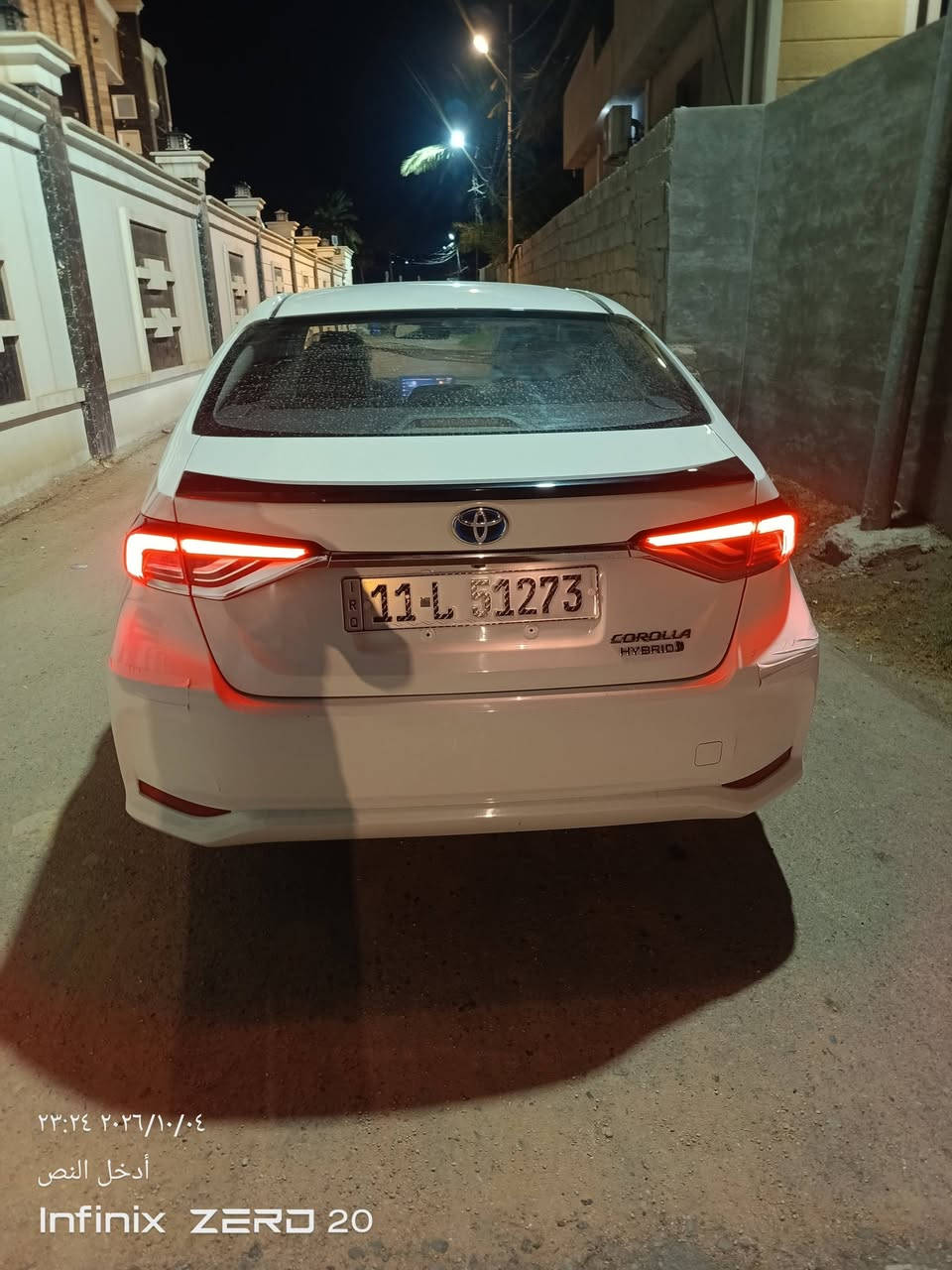 السلام عليكم كورلا هايبرد 2024  علامة الزركه باب الاول فول مواصفات عدا كرسي كهرباء رقم بغداد الجديد تحويل مباشر مكفوله كفاله عامه ماشيه 35 السيارة بعده عله وضع الشركه السعر 150 العنوان الفلوجة للاستفسار الاتصال على الرقم 
***********

نص مكتوب في الصور:
- ٢٣:٢٤ ٢٠٢٦/١٠/٠٤
- أدخل النص
- Infinix ZERO 20
- ٢٣:٢٤ ٢٠٢٦/١٠/٠٤ أدخل النص Infinix ZERO 20
- Infinix ZERD 20