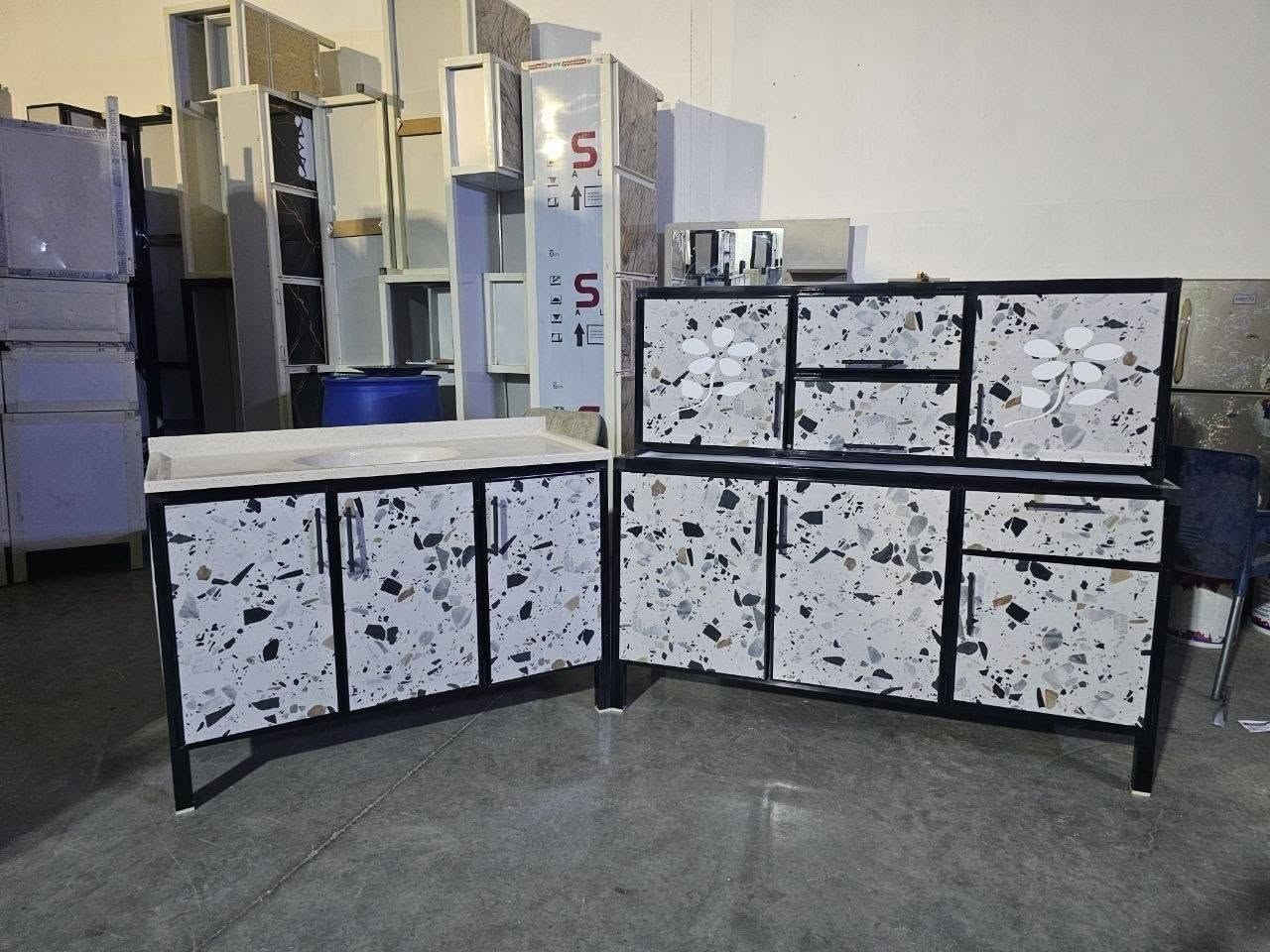 كاونتر متر ونص مع سنك متر و٢٠
