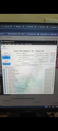 Lexar NM620 • 1TB NVMe • ٩٨٪ صحة
