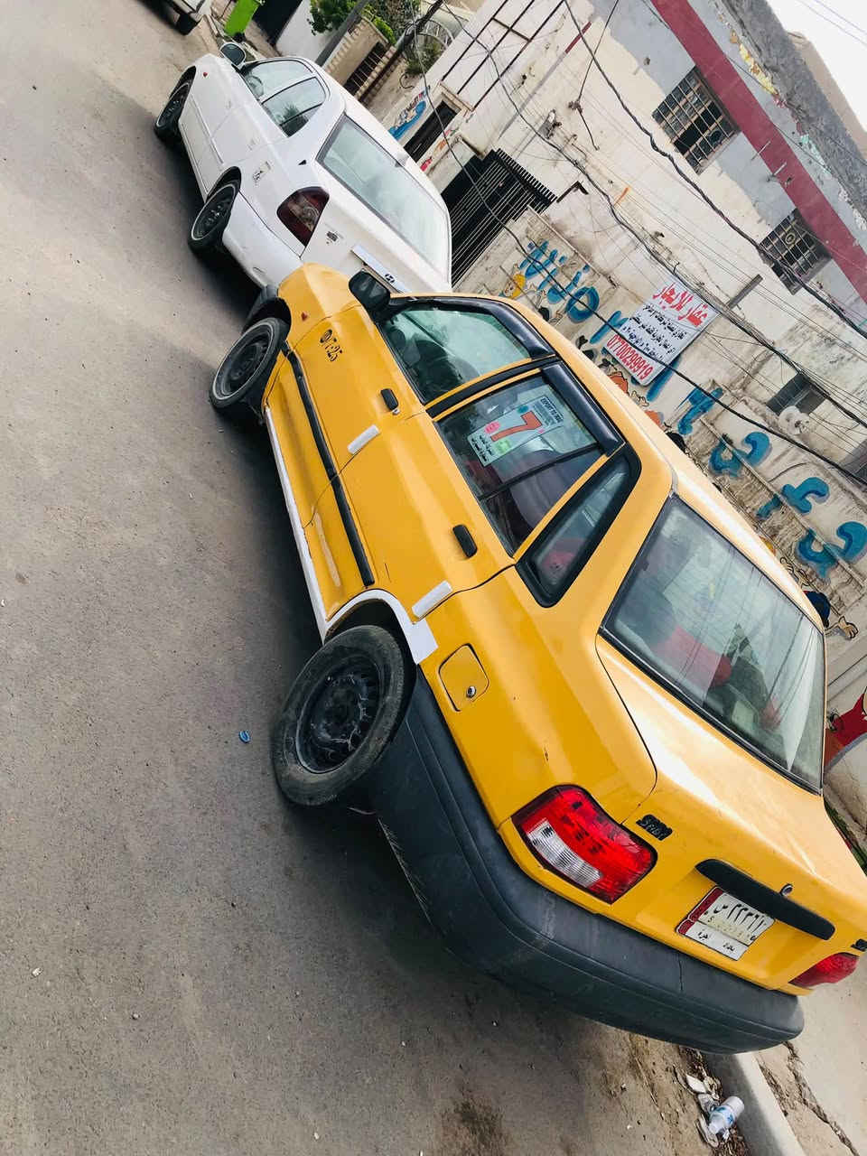 سلام عليكم سياره سايبه موديل ١١سياره بدون مكينه وكير جدد سعر ١١وبيه مجال ومراوس دشبول  نفخ خرفه جديده كهربايات شغاله كله مكاني بغداد سبع البور رقم ***********
