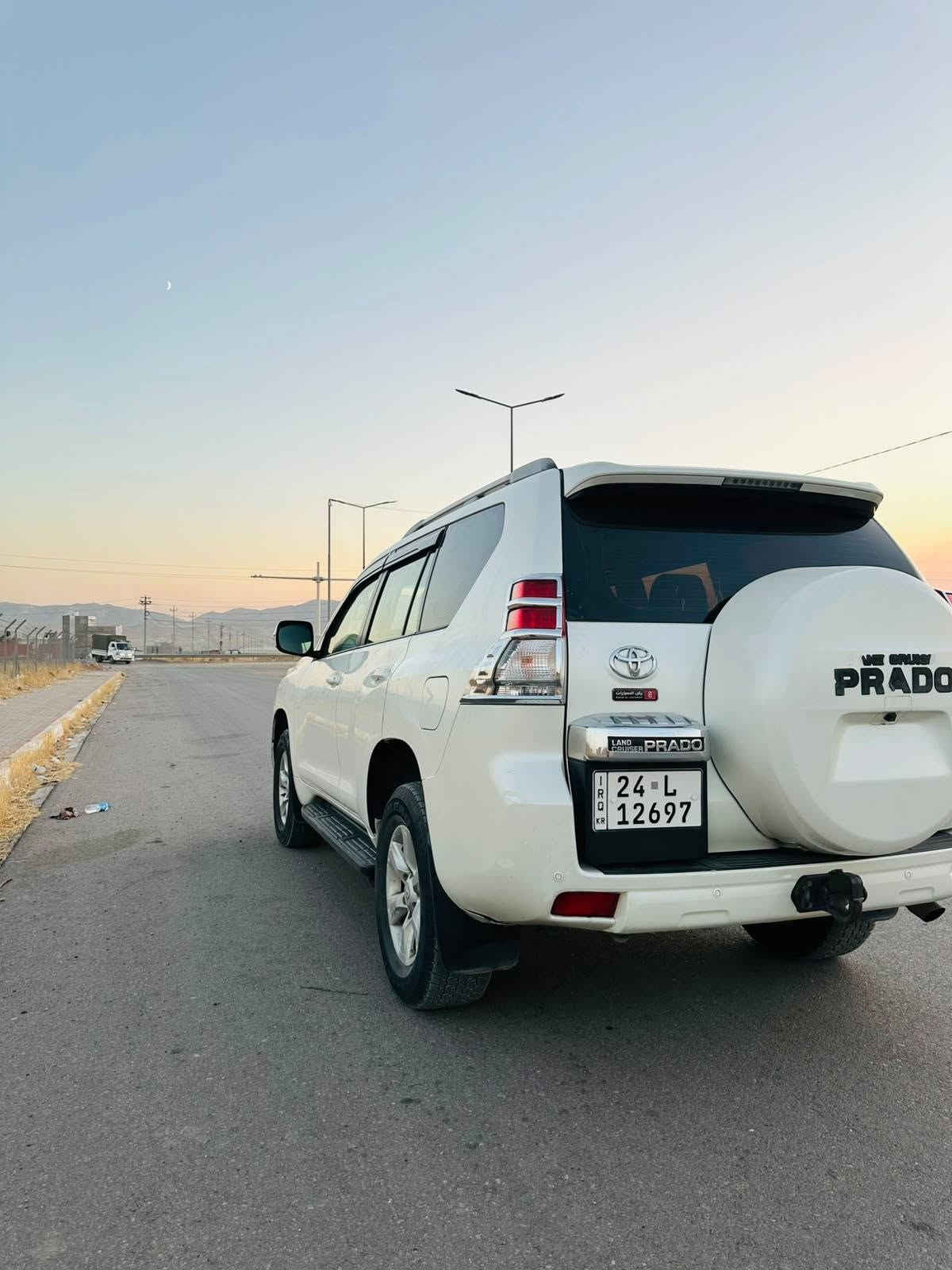Toyota Land Cruiser Prado TXL)
​الموديل: 2012
​الصبغ: نص قطعة صبغ فقط (باب الراكب الأمامي)، بدون دواخل ومكفول من كلشي.
​السبير: سبير علاقة (عالي).
​السعر: 230 ورقة (23,000 دولار) وفيه مجال بسيط للشراي.
​رقم الاتصال: ***********
.........
تۆیۆتا لاند کرۆزەر پرادۆ (Toyota Land Cruiser Prado TXL)
​مۆدێل: ٢٠١٢
​بۆیاغ: تەنێ نیڤ پارچە بۆیاغ (دەرگەهێ لایێ نەفەری یێ پێشیێ)، بێ تێکچوون و بەشەرت.
​سبێر: سبێر پەڕە.
​بها: ٢٣٠ وەرەقە (کێمەک مەجال تێدا هەیە بۆ کڕیارێ ڕاستەقینە).
​ژمارا تەلەفۆنێ: *********** دهوك, العراق
