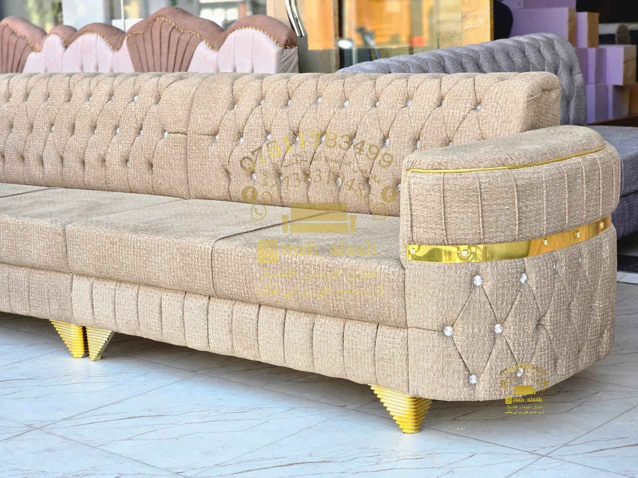 تفصال حسب الطلب لاحد الزبائن 
للطلب والاستفسار التواصل معنا على 
معرض ومعمل ما شاء الله للأثاث الراقي
الموصل، القادسية الأولى،
قرب جامع علي بن أبي طالب 
اتصل او واتس اب
***********
***********
فيسبوك: معرض ما شاء الله للاثاث الراقي 
انستا @msh_alaah 
TikTok @mshalaah 

#ديوان
#اثاث
#ديكور_منزل
#عراقي
#بيت_جديد

نص مكتوب في الصور:
- ***********
- ***********
- @mah.alaah
- ***********
- @msh_alaah
- *********** ***********6 @mah_alash
- *********** ***********6 f: وەشەنخانەی ئاڵا @wesh_alaah شركة وش ألا
- ***********
- ***********7719745894
- معرض و معمل ما شاء الله
- للاثاث الراقي
- ديوان و مفروشات جاهز و حسب الطلب
- معرض ما شاء الله للثاث الراقي
- @msh_alaaht
- العنوان / حي الصدرين / الهندسي
- ***********
- ***********
- العنوان : الموصل / القلعة
- قرب جامع علي بن ابي طالب
- ***********
- @mali_alaab
