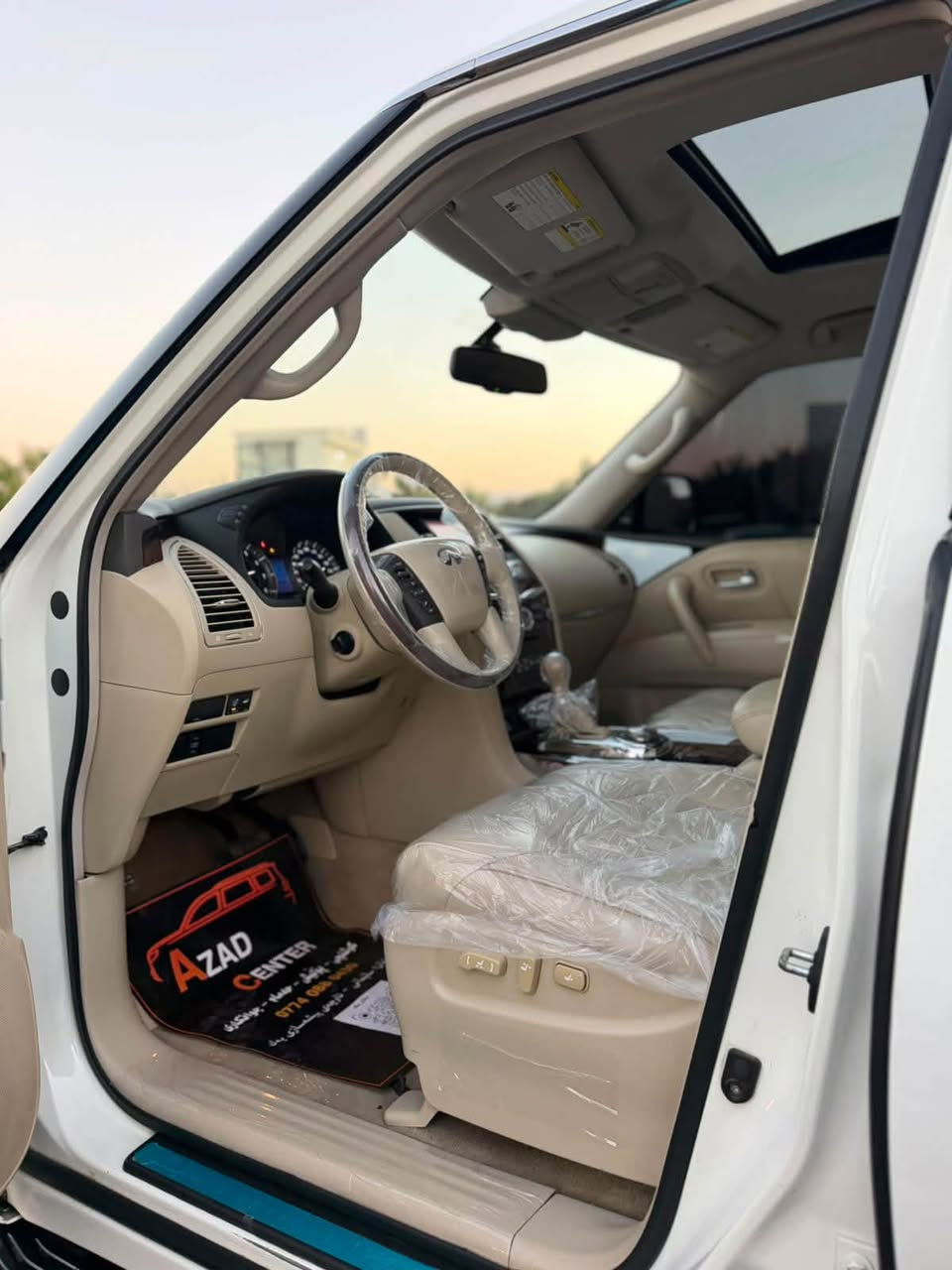 ‏ INFINITI QX56 2013
أنفنيتي QX56 موديل 2013 فول فول مواصفات ١/١
مواصفات خليجي وكالة شريكة سردار
سيارة جديد مثل شريكة 📦📦🧿🧿
 -----------------------------------------
مكان🌆: سليماني                   
 سعر💵: ارخص سعر  163$
تليفون 📲: ***********
                  *********** واتساب
  -----------------------------------------
▫️محريك V8 5.6L تمانية سلندر
🔹گير و محرك بشرط ✅
🔹بدون صوت و صرف و خلل كل بشرط فحص📦✅
🔹ماشيه 142 الف كيلو متر حقيقي
 
▫️سيارة جديد حديد بدون بارد و بدون رصعات
🔹بيها ( واحد جملغ خلفي صبوغ ) بدون داخل  اثر شخت شرط❌
🔹بدون أيرباگ كل بيلادي سليم ١٠٠/١٠٠
🔹سيارة حيل حيلوة جديد جديد ماشاالله
سيارة على وضع شريكة لوك 📦📦
 
▫️مواصفات
{{ بصمة - سلايت - داخل بيجي - فورويل - رادار امامي و خلفي - رادار جانبي - خمس كاميرا - ٣ شاشة - تشغيل عن بعد - صندوق شفت - ثلاجة - كشنات جلد - كشنات تتفيئة و تبريد -   - كشن و ستيرن خزن - كشنات امامي و خلفي كهربا - تيريد مركزي - حصاص امامي و خلفي - سماعة BOSE - مراي شفت - داخل فورميكا - ڤوليوم - تحديد سورعة - زينؤن - بعد }}
 
▫️اربع تاير و ويل حجم 22 بيلادي جديد
🔹سيارة جديد ماشالله بدون نواقص
🔹سيارة شرط بدون اى نواقص گير و محرك و حدادي و كاهرباى كولة بشرط
🔹سنوية و رقم جديد سنوي بأسمي تحويل غرامة بشرط
