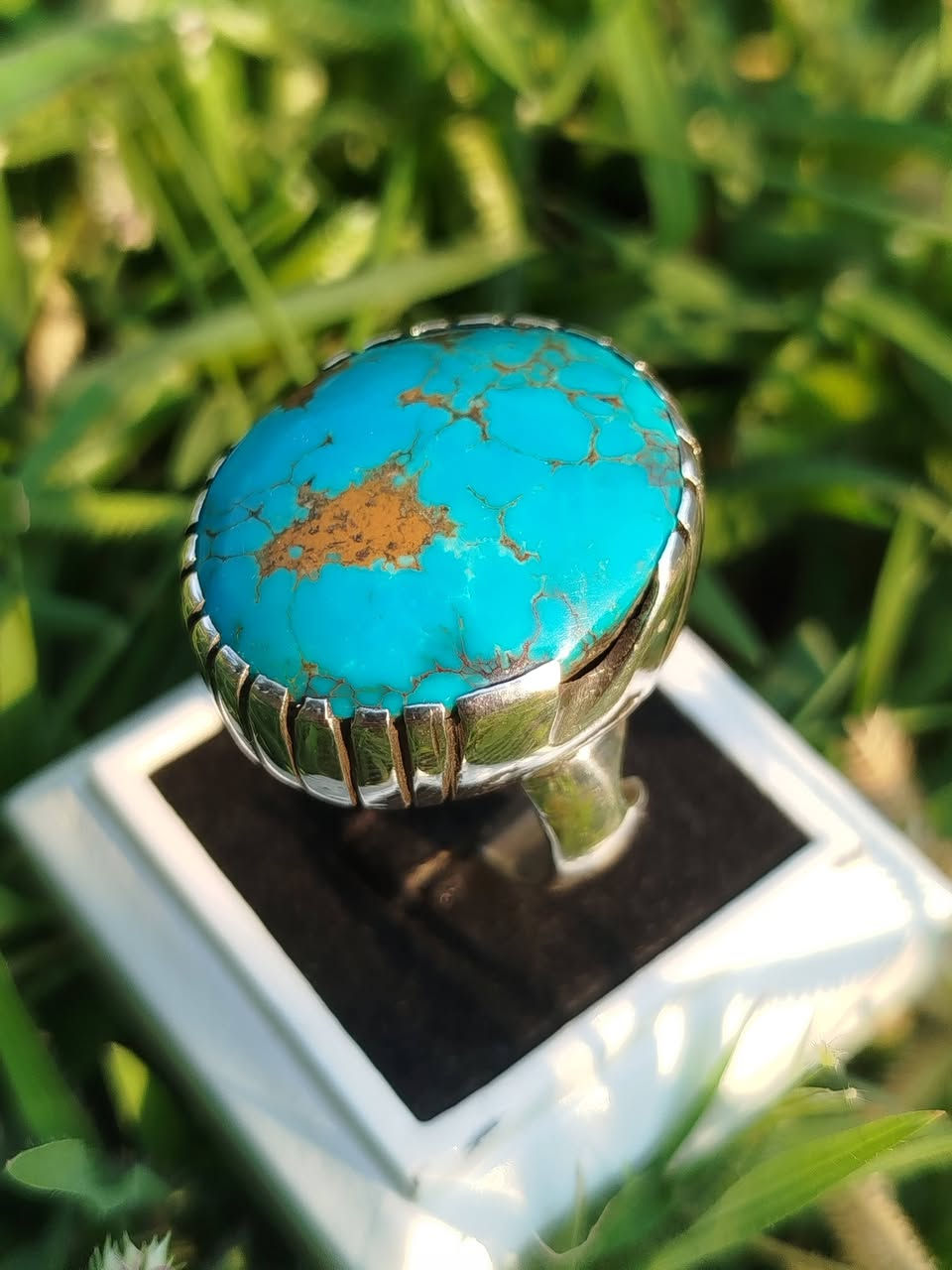 💐🌲تحفه فنيه من الفيروزي الرضوي النشابوري الازرق 🌺
🌿حجم كبير جميل جدا 🏵️
🏵️الاصلي شرط الفحص اصلي 🌹 
🌷من أعمالي صياغة يدوية ثقيلة 🌺 
التواصل على الخاص او رقم الهاتف ***********
العنوان البصرة القرنة الشرش

