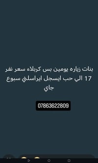 كربلاء • زياره يومين • بنات
