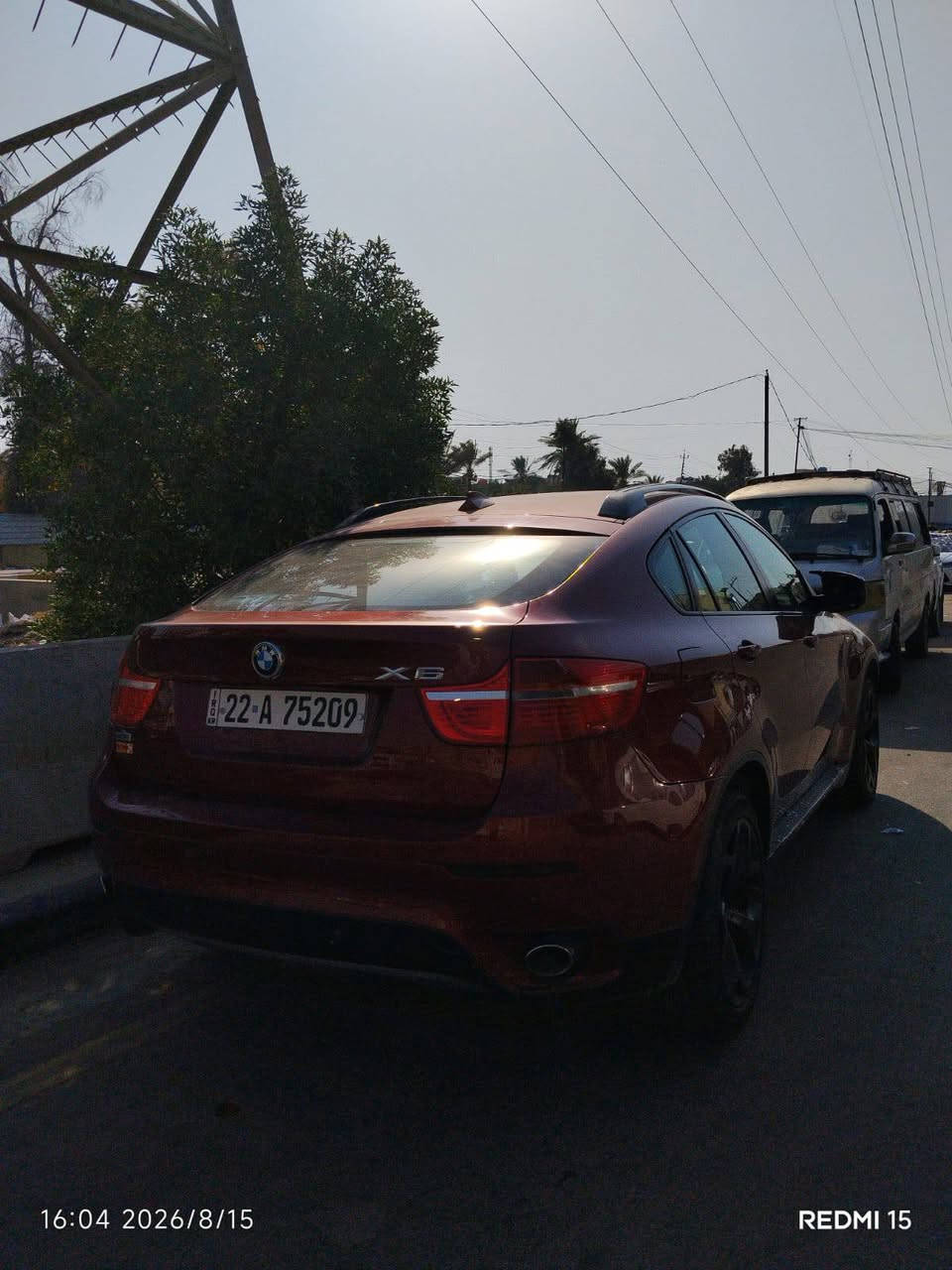 السلام عليكم من رخصه الادمن
يوجد BMW X6

خليجي فول مواصفات
 بيه قطعة واحدة صبغ
مواصفات الـX6معروفه 
تحكم استيرن 
شاشه لمس
مقاعد جلد
تحكم مقعد و مساج
باب شفط. 
بانوراما. 
كير كهربائي
. ماوس تحكم بالشاشة
. شفتات سرعة.
 حساسات محيطية
. جنطة كهربائية..
 6سلندر. Xدرايڤ.... Twin Power Turbo
موجودة للبيع وللمراوس.الي مو شراي لايخابرني.  للاستفسار  ***********
