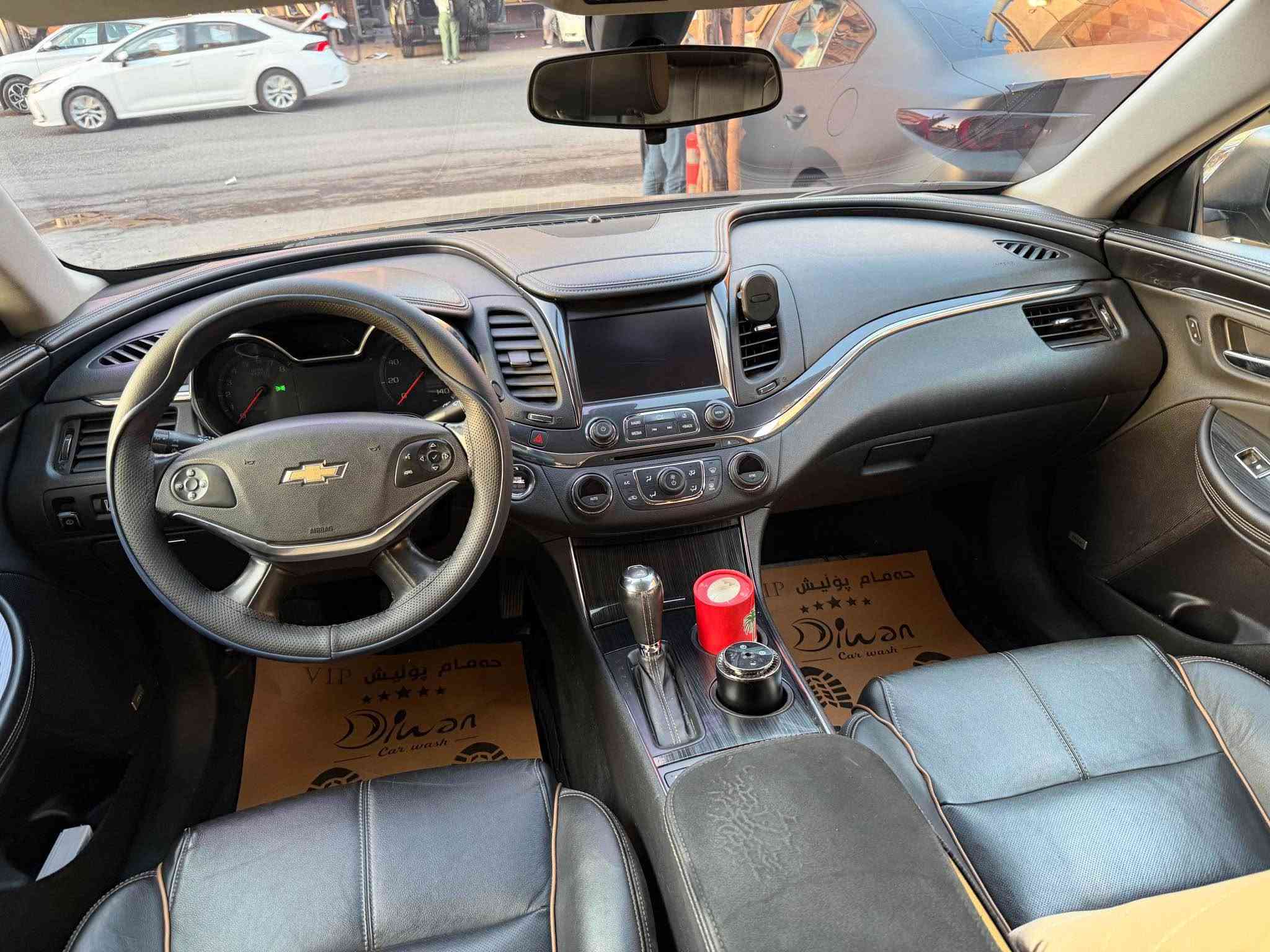 سەرەتا بەناوی خوا
Impala premier V6 2019
فول مواسەفاتە بێ پانۆراما
کوشن کامل جلد هەردوو کوشن کارەبا و هیتەر
راداری ئاوێنە ناوچەی کوێر 
بەسمەو شەغال هەر چوار دەرگا بەسمە 
شاشە گەورەو قاصەو کامێرا حاسە پێش و دواوە
تەبرید دوو زۆن
تەحدید سورعە سوکان فۆلیۆم
ئەپل کار پەلەی و ئەندرۆیت ئەوتۆ
وایەر لێس چارج 
لیدی ناو داشبول دەرگا بیلاد 
موکبەرەو ئمپری فایەر سیستەمی دەنگی Bose
لایت ئەلقە و زینۆن بیلاد 
ویلی ١٩بیلاد
ئاوێنەو تولی دەرگا نیکل 
دفیوزەر
سەیارەکە لەزگەی مات ئەصلی کاراوە
سەیارەکە تابلێی جوان پاکە ناوی لۆک لۆکە 
بێ لێدران بێ ئێرباگ تەنها پارچەی دزاروی هەیە 
هەموو گیانی بەشەرت گێر مەکینە کاربای
تەحویل غەرامە بە شەرت 
١٢٧گەڵا و مەجالێکی کەم
***********:ژم السليمانية, العراق

نص مكتوب في الصور:
- Sako Car Accessory
- ***********
- ***********