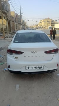 سوناتا موديل 2018 محرك2400 ضررهة جاملغ خلفي السيارة ماشية97 رقمهة بغدا...